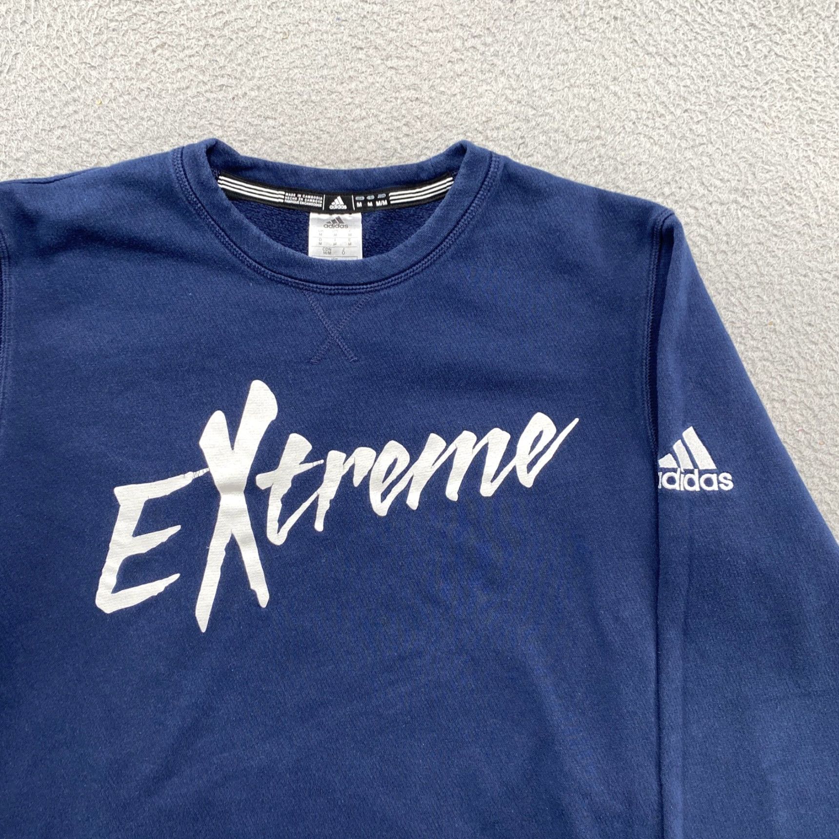 Adidas adidas Extreme Navy Blue Pullover Sweatshirt Men’s Size M Size US M / EU 48-50 / 2 - 2 Thumbnail
