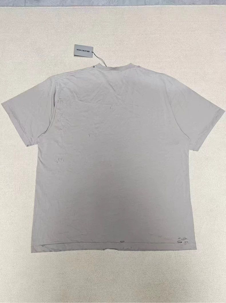 Balenciaga Balenciaga 22ss Blur Mosaic logo do old damage short sleeve Size US L / EU 52-54 / 3 - 2 Thumbnail