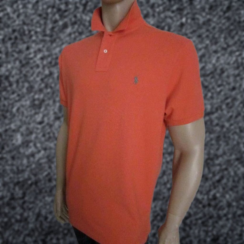 Ralph Lauren Ralph Lauren POLO SHIRT ORANGE CUSTOM FIT NWT XXL Men Short Sleeve Polo Shirt Orange Womens/Mens Size US XXL / EU 58 / 5 - 1 Preview