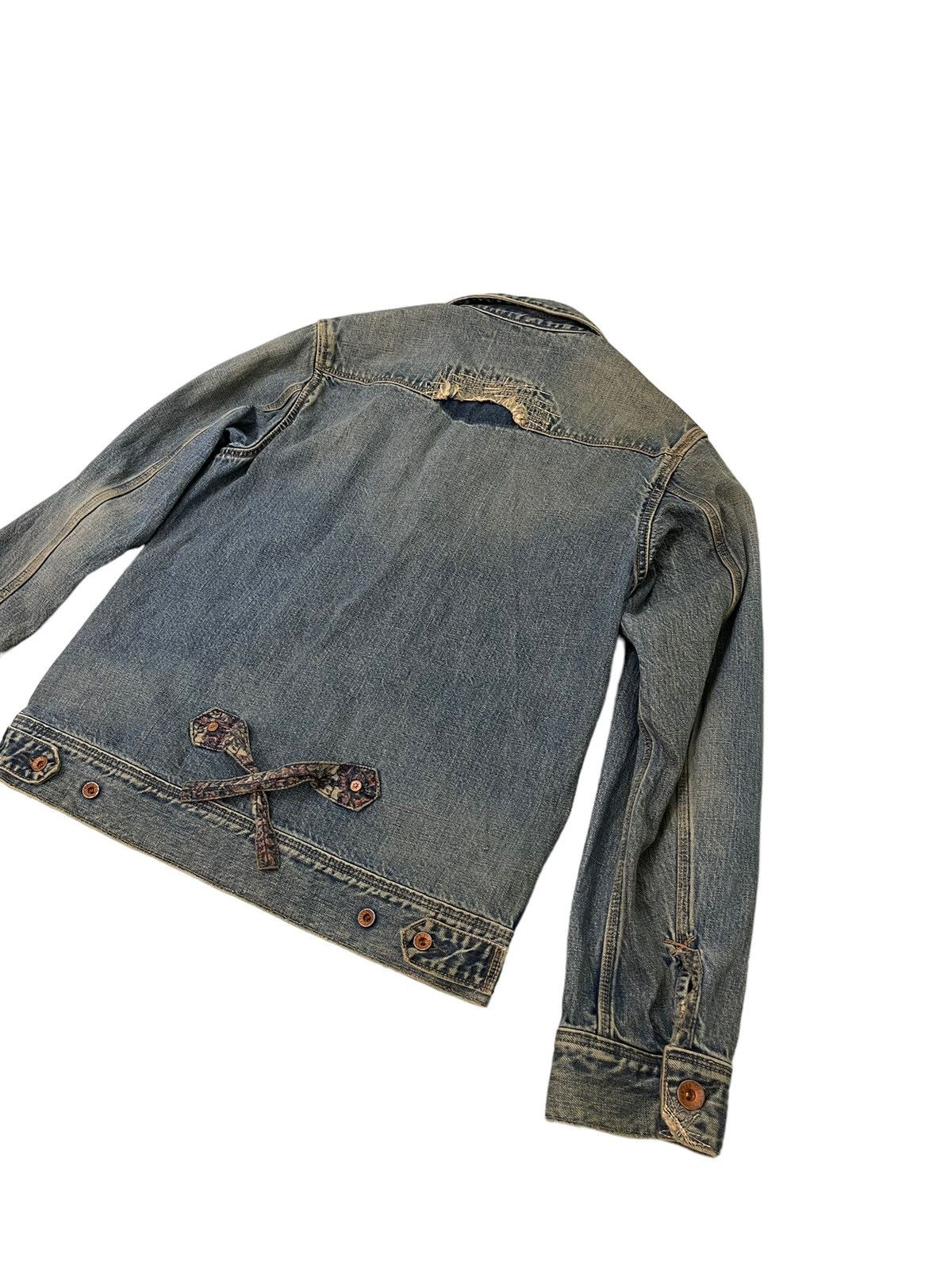 Paul Smith Distress Denim Jacket Paul Smith Red Ear Japan 5🟩5 Size US S / EU 44-46 / 1 - 12 Thumbnail