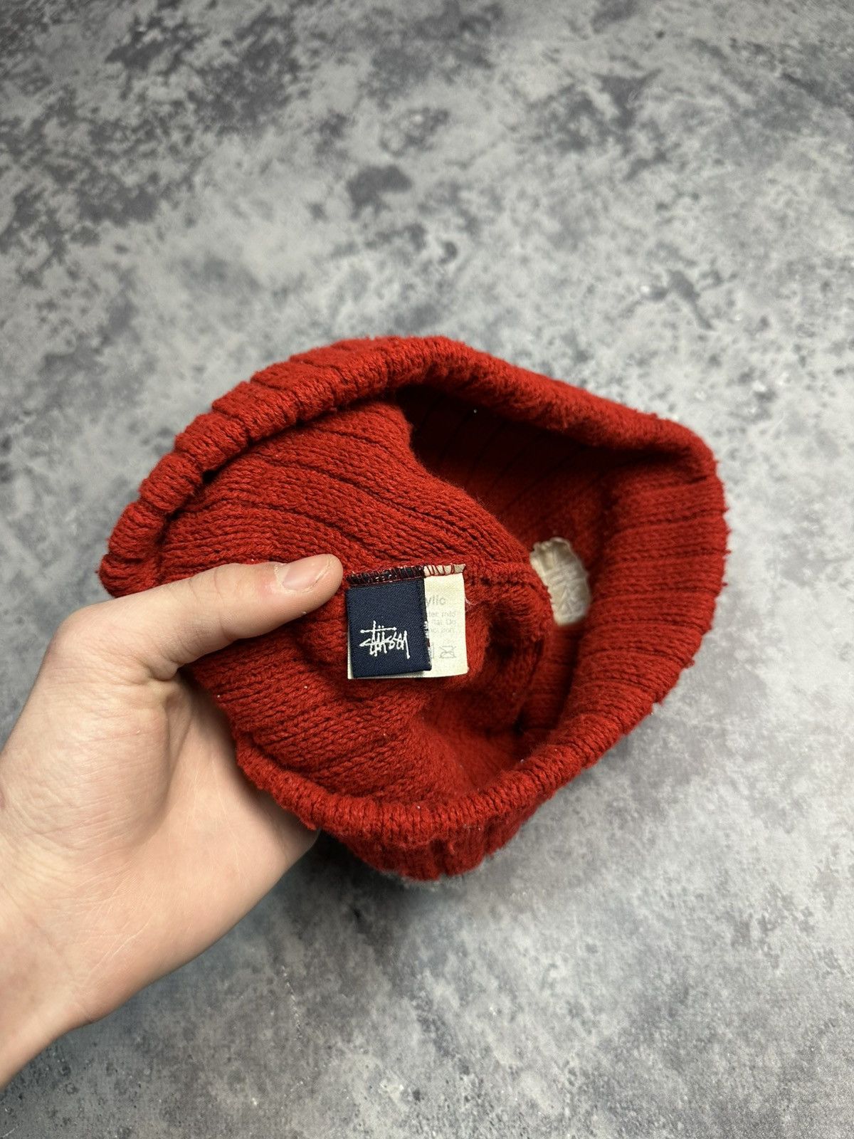 Stussy Vintage Stussy Winter Knitted Beanie Hat Made in Usa Size 30 - 8 Thumbnail