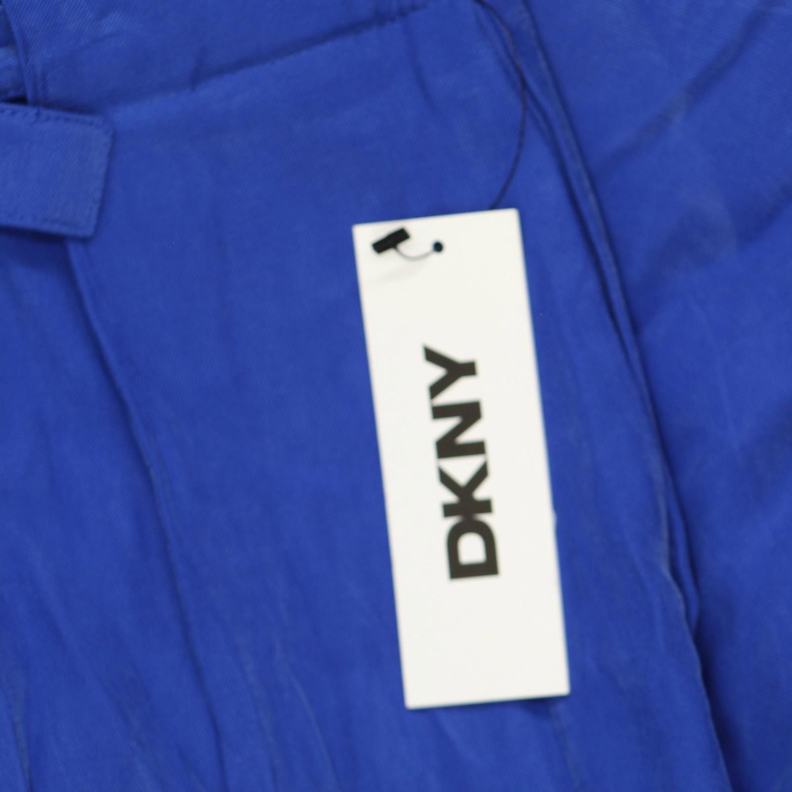 DKNY Nwt Dkny Tie-front Pleate Lapis Blu 4 P4gktx72 Lapis Blue 4 Size 27" / US 4 / IT 40 - 3 Thumbnail