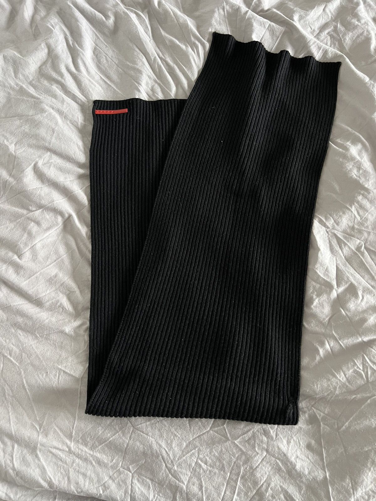 Prada × Vintage Prada Vintage Red Tab Scarf Luxury Hype Size ONE SIZE - 10 Thumbnail