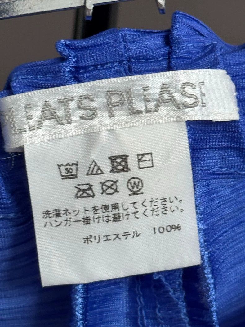 Issey Miyake Issey Miyake size:1 Blue bamboo-joint chicken leg pants Size 22" - 3 Thumbnail