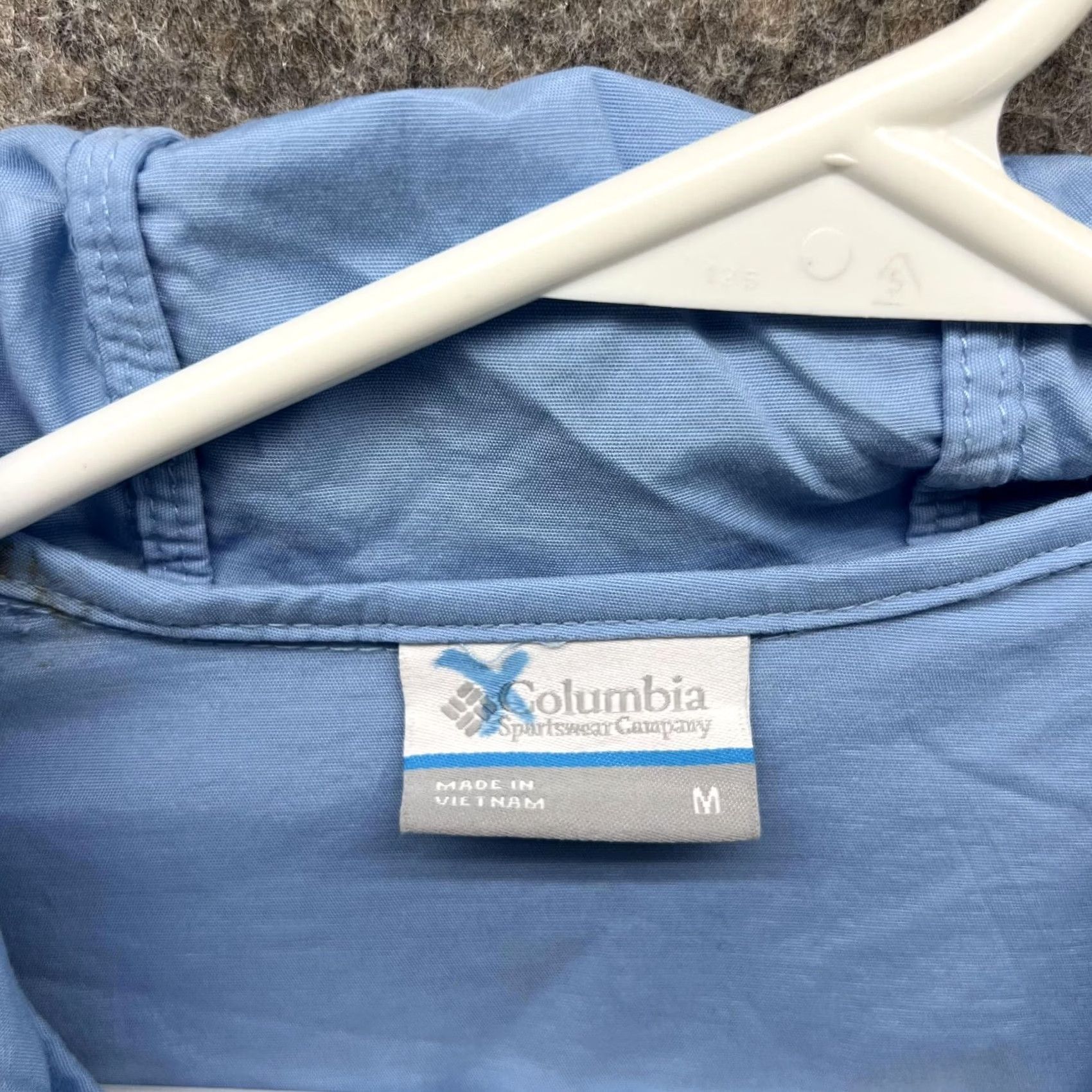 Vintage Columbia Jacket Men Medium Adult Blue Full Zip Hoodie Cotton Nylon Windbreaker Jacket Hoodie Size US M / EU 48-50 / 2 - 5 Thumbnail