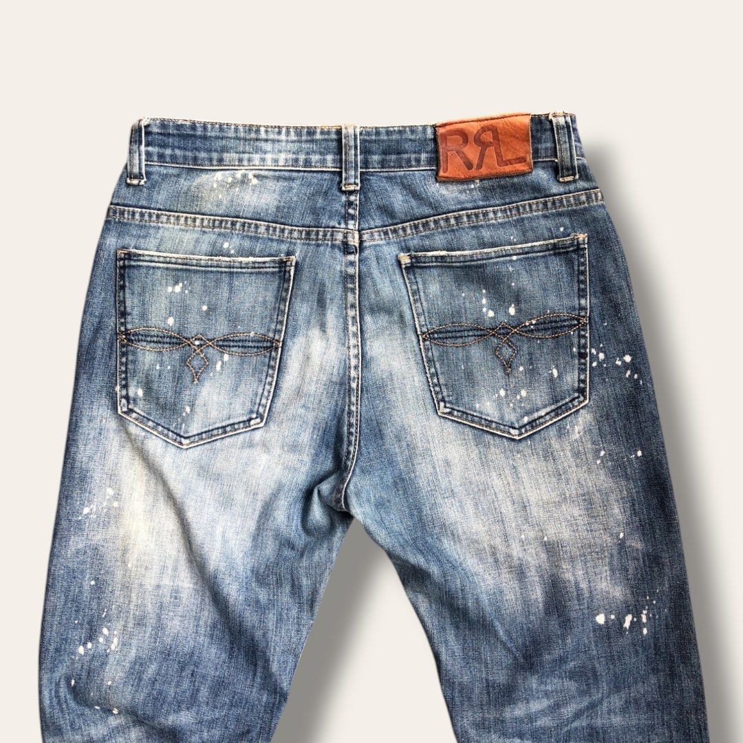 RRL Ralph Lauren × Vintage Vintage double RL denim Size US 31 - 4 Thumbnail