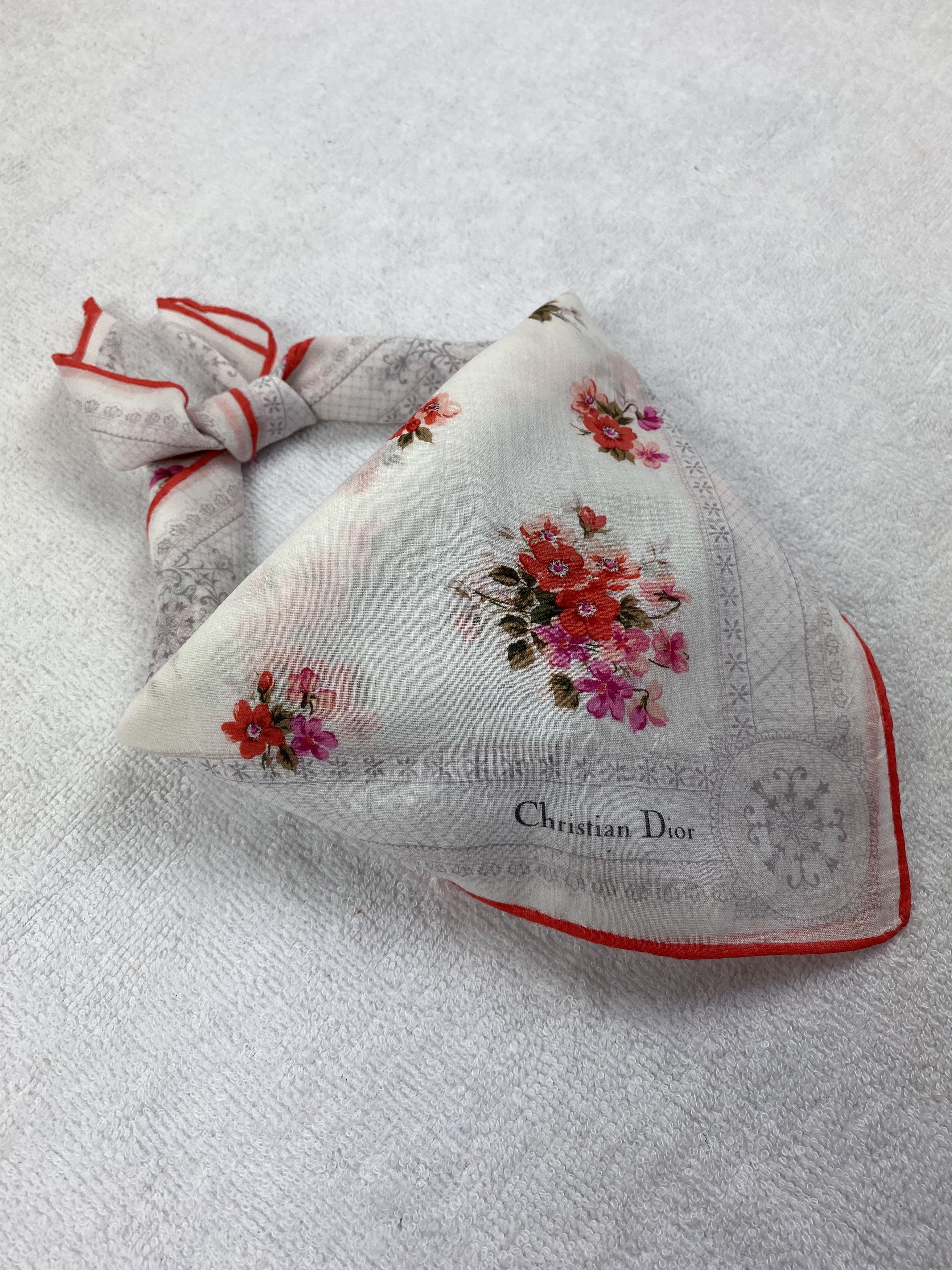 Vintage Christian Dior Handkerchief / Bandana / Neckerchief Size ONE SIZE - 2 Thumbnail
