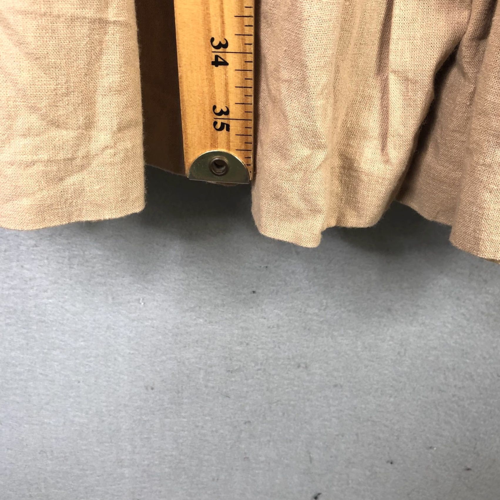 Vintage T.A.G Dress Women S Beige Linen Button Front Pleated Belted Fit Flare Pinup Shirt Dress Size S / US 4 / IT 40 - 4 Thumbnail