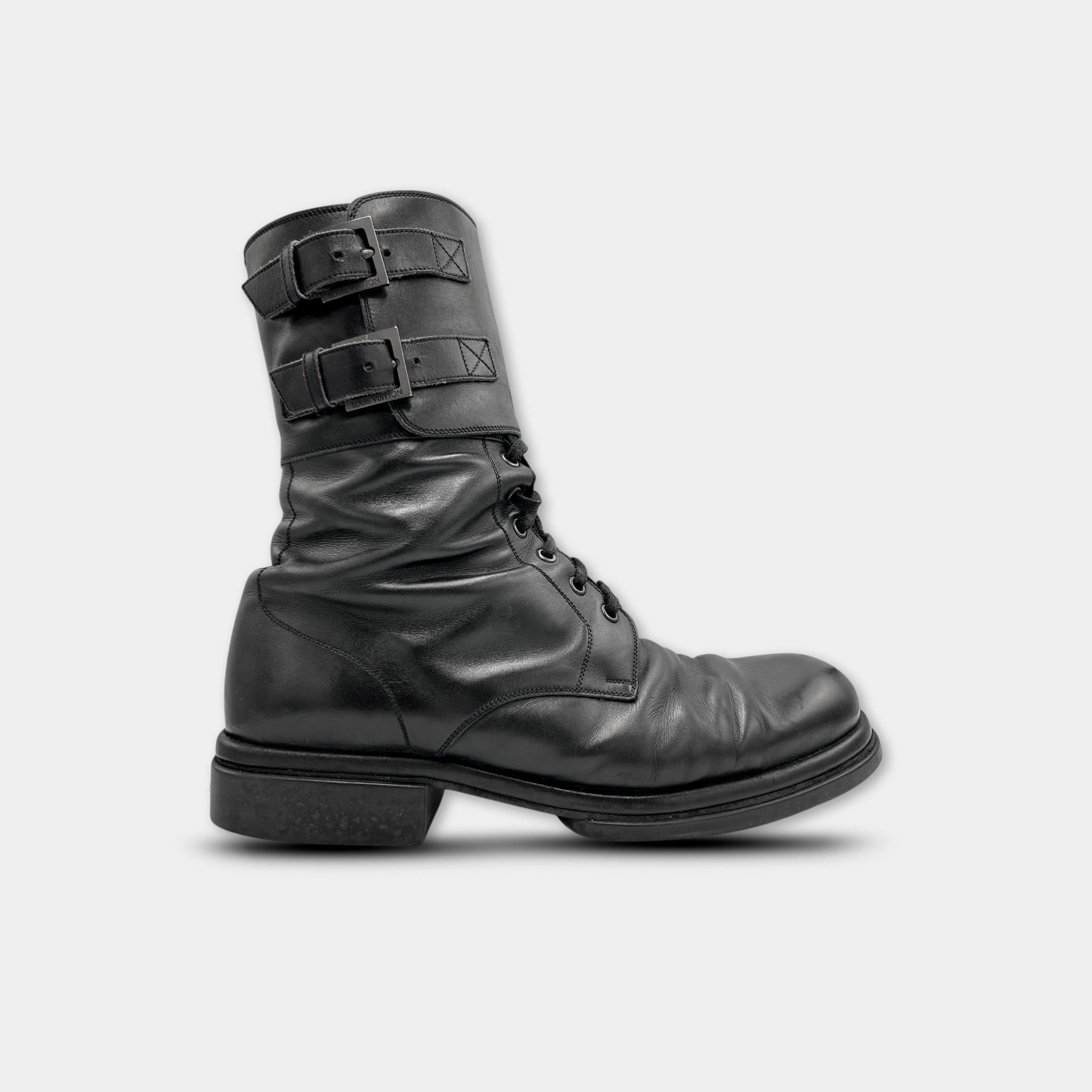 Y-3 Louis Vuitton 2011 Double Buckle Combat Boots Size ONE SIZE - 1 Thumbnail