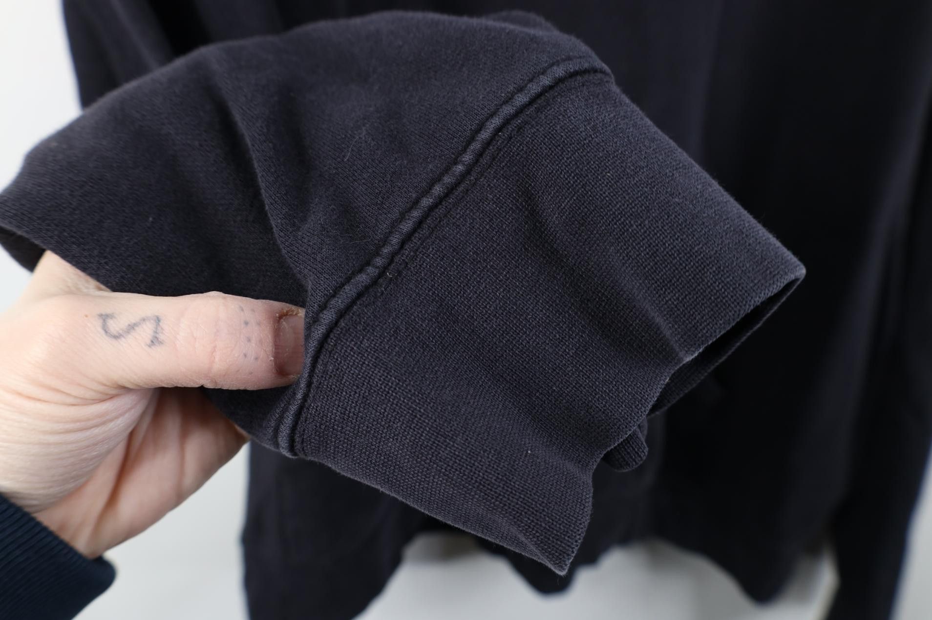 Vintage Vintage 90s Y2K Streetwear Blank Hoodie Sweatshirt Dark Blue Size US XXL / EU 58 / 5 - 8 Thumbnail