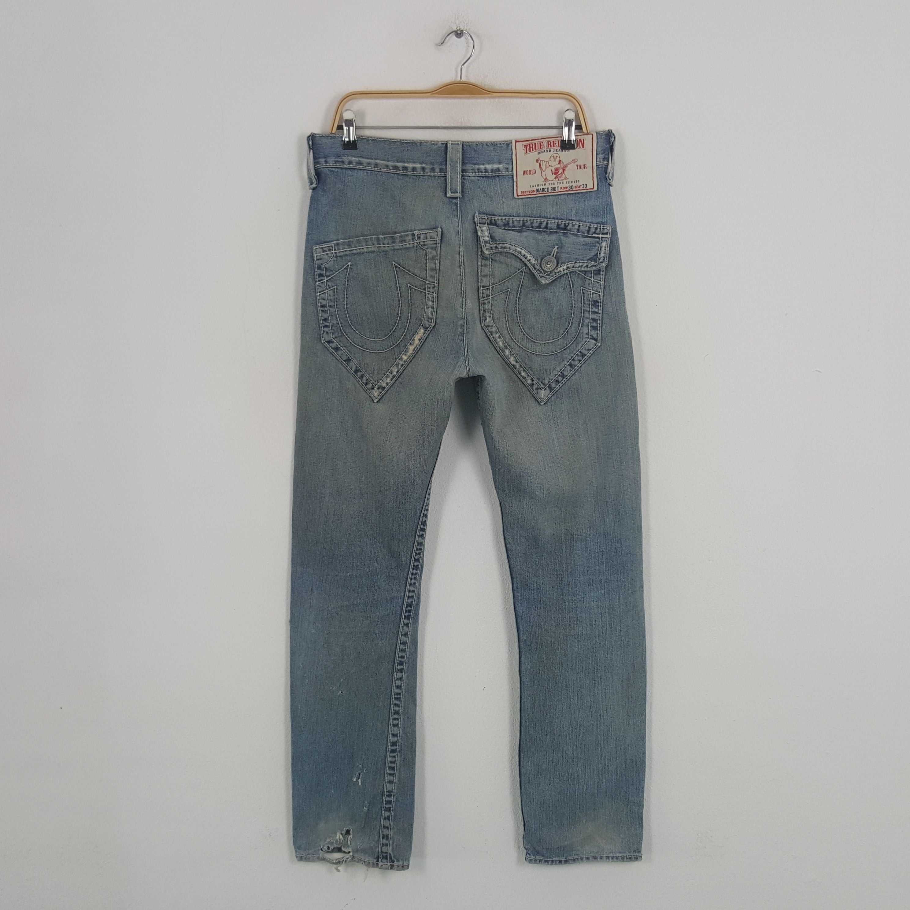 Vintage True Religion Rare Pocket American Distressed Jeans