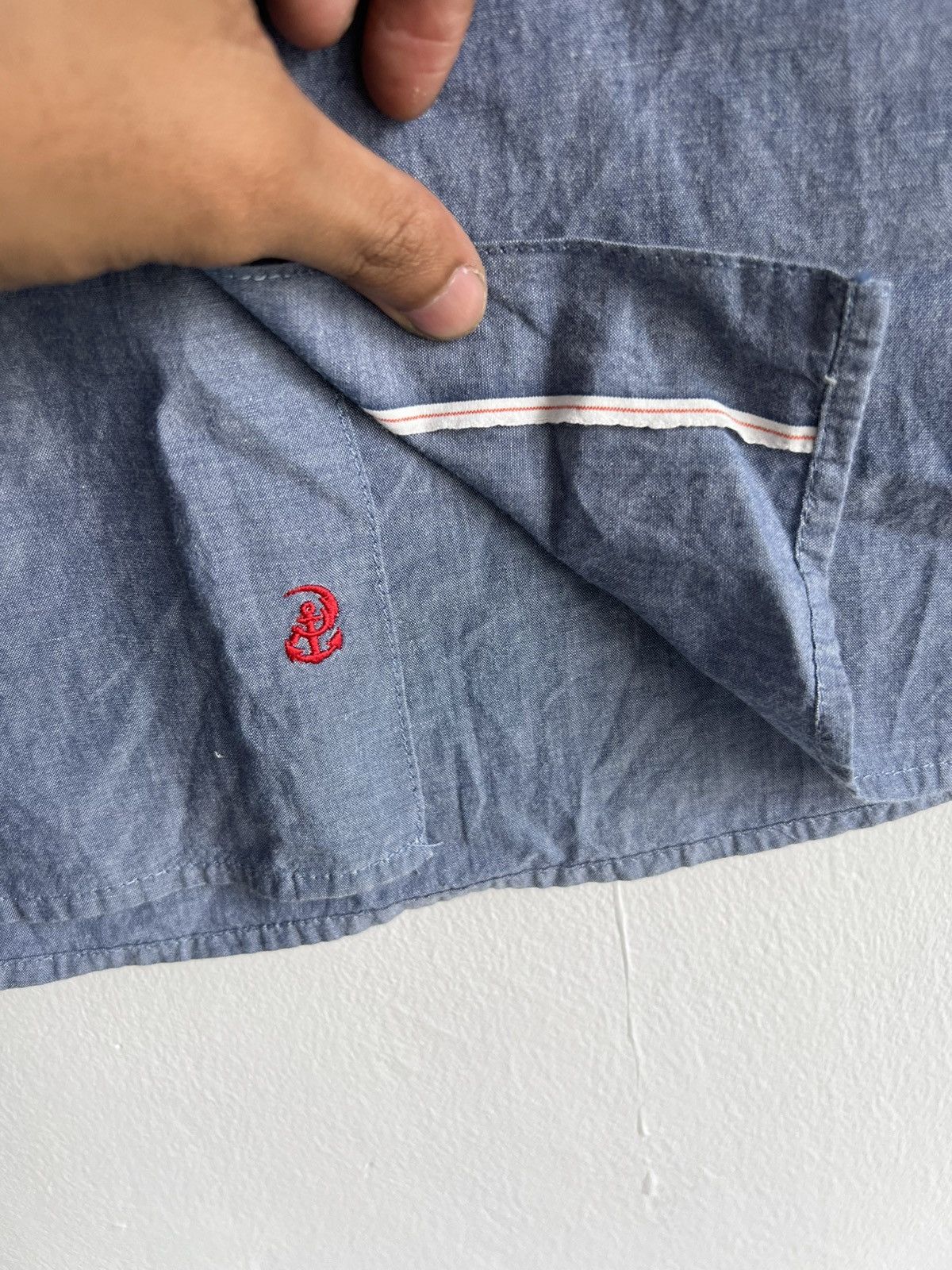 WHIZ LIMITED SS09 Whiz Limited Selvaged Denim Chambray Shirt Kapital RRL Size US M / EU 48-50 / 2 - 3 Thumbnail