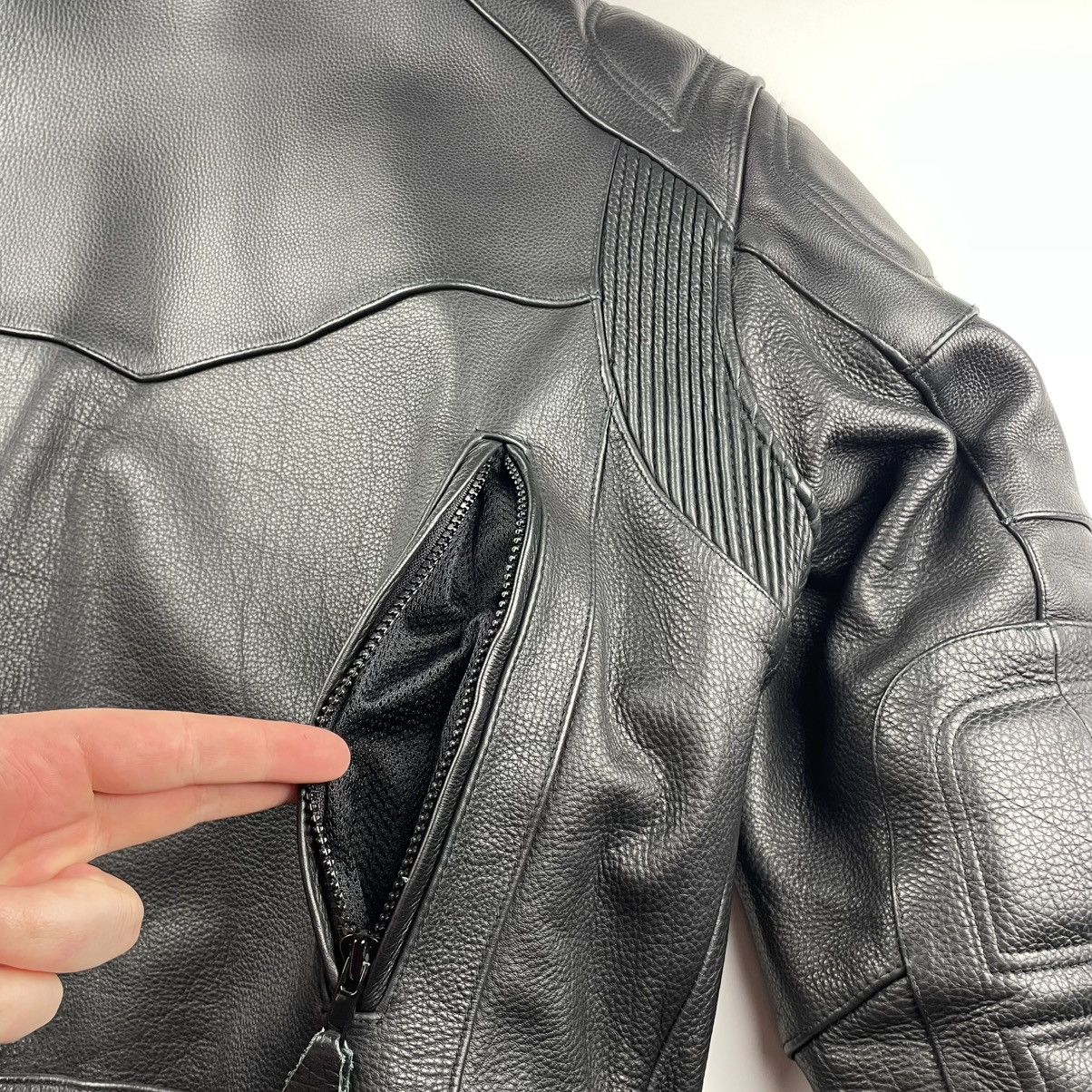 Other Milwaukee Leather Jacket Mens L Black Motorcycle Biker Thick Size US L / EU 52-54 / 3 - 18 Thumbnail