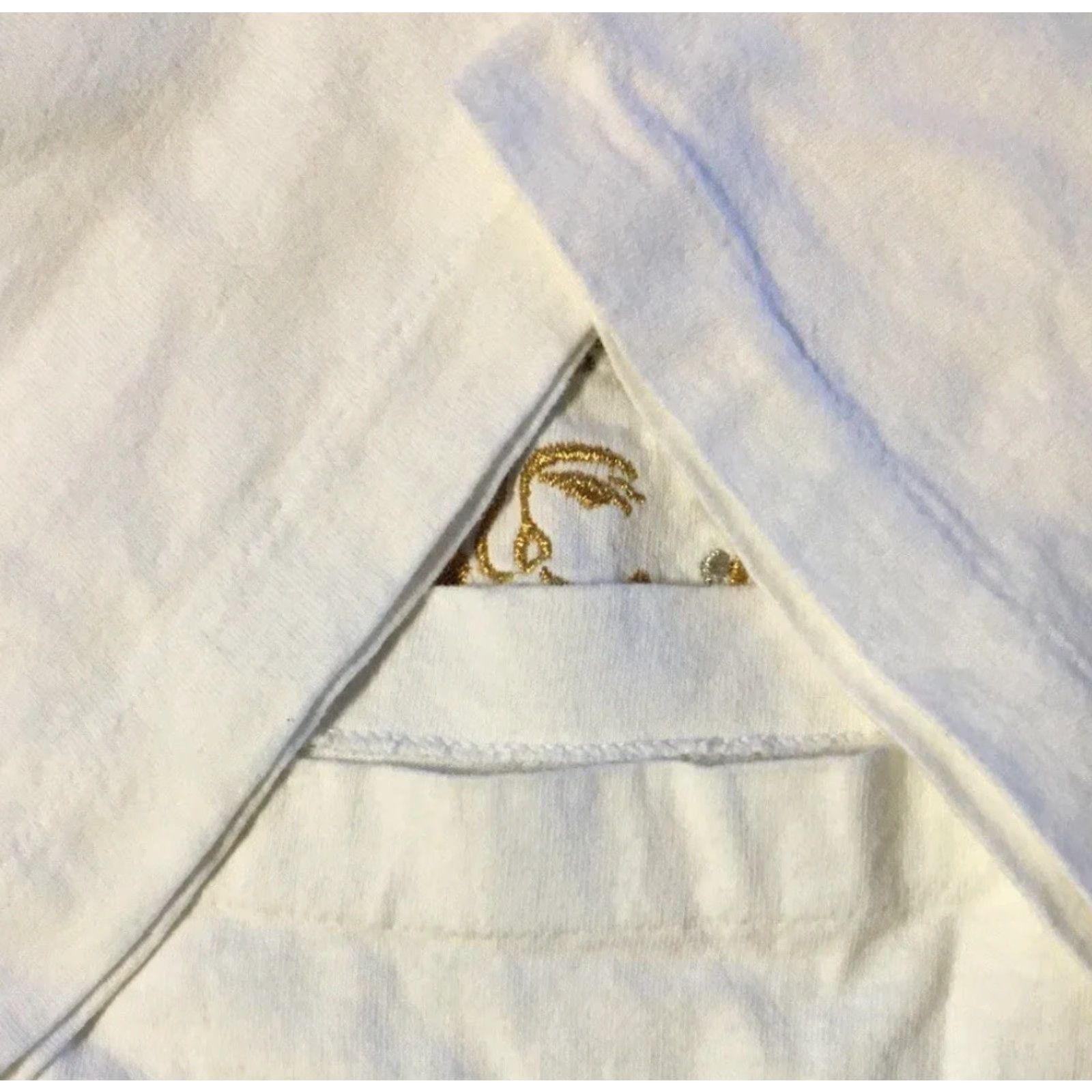Vintage VINTAGE Sun Moon Solar Eclipse Faded Distressed Shirt L White 90s Grunge 80s USA Men T-Shirt Short Sleeve Single Stitch Size US L / EU 52-54 / 3 - 3 Thumbnail