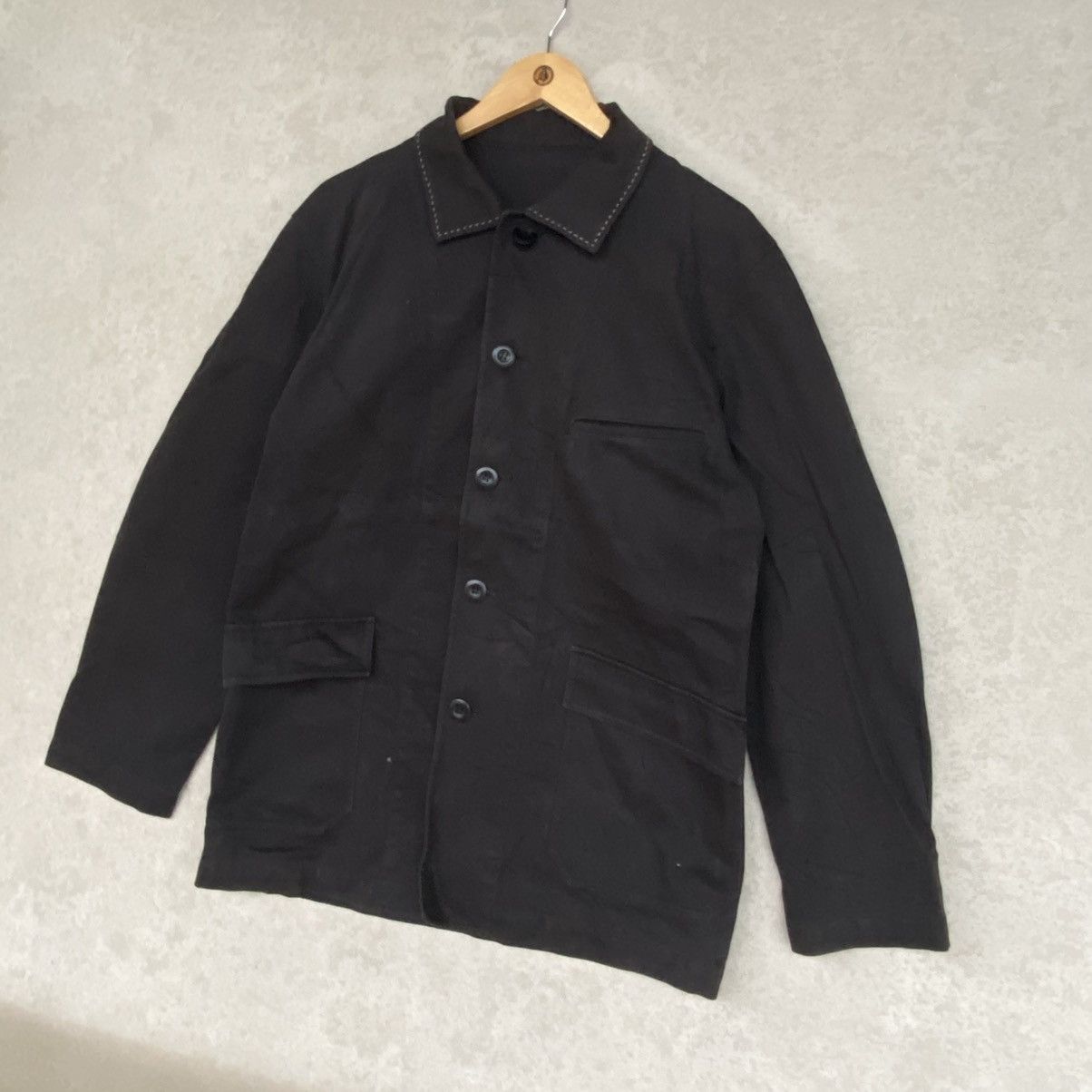 Other Vintage Black 90s Military Jacket With A Boxy Fit Jacket L Size US L / EU 52-54 / 3 - 2 Thumbnail