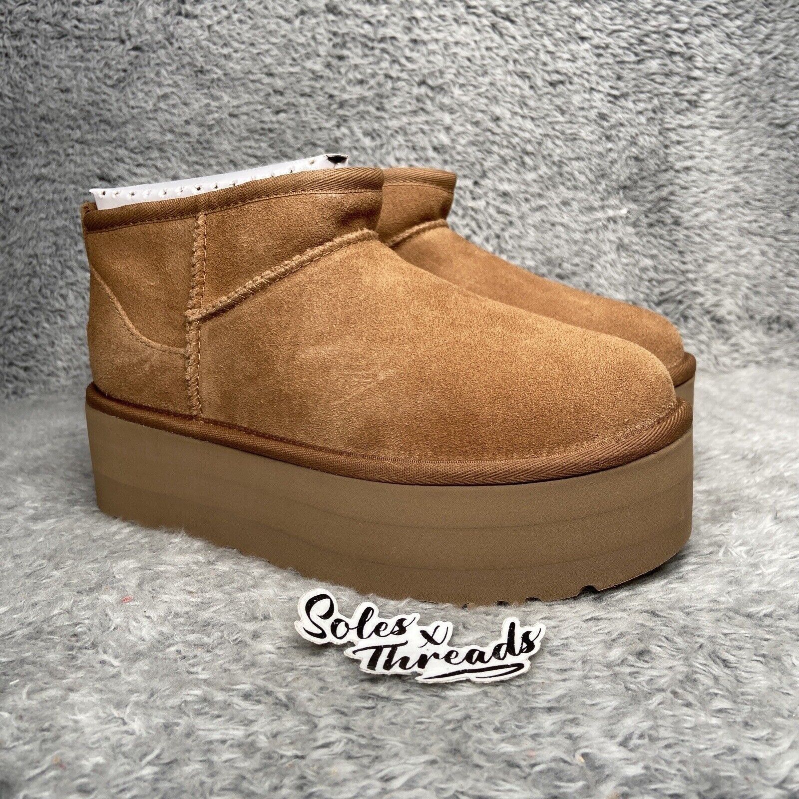 Ugg UGG Classic Ultra Mini Platform Boots Size 7 Women Chestnut Size US 7 / IT 37 - 3 Thumbnail