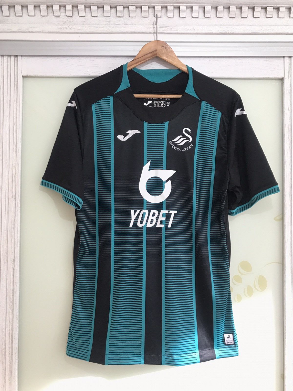 Joma Swansea City 2019-2020 Away Soccer Jersey Football Kit Size US XL / EU 56 / 4 - 1 Thumbnail