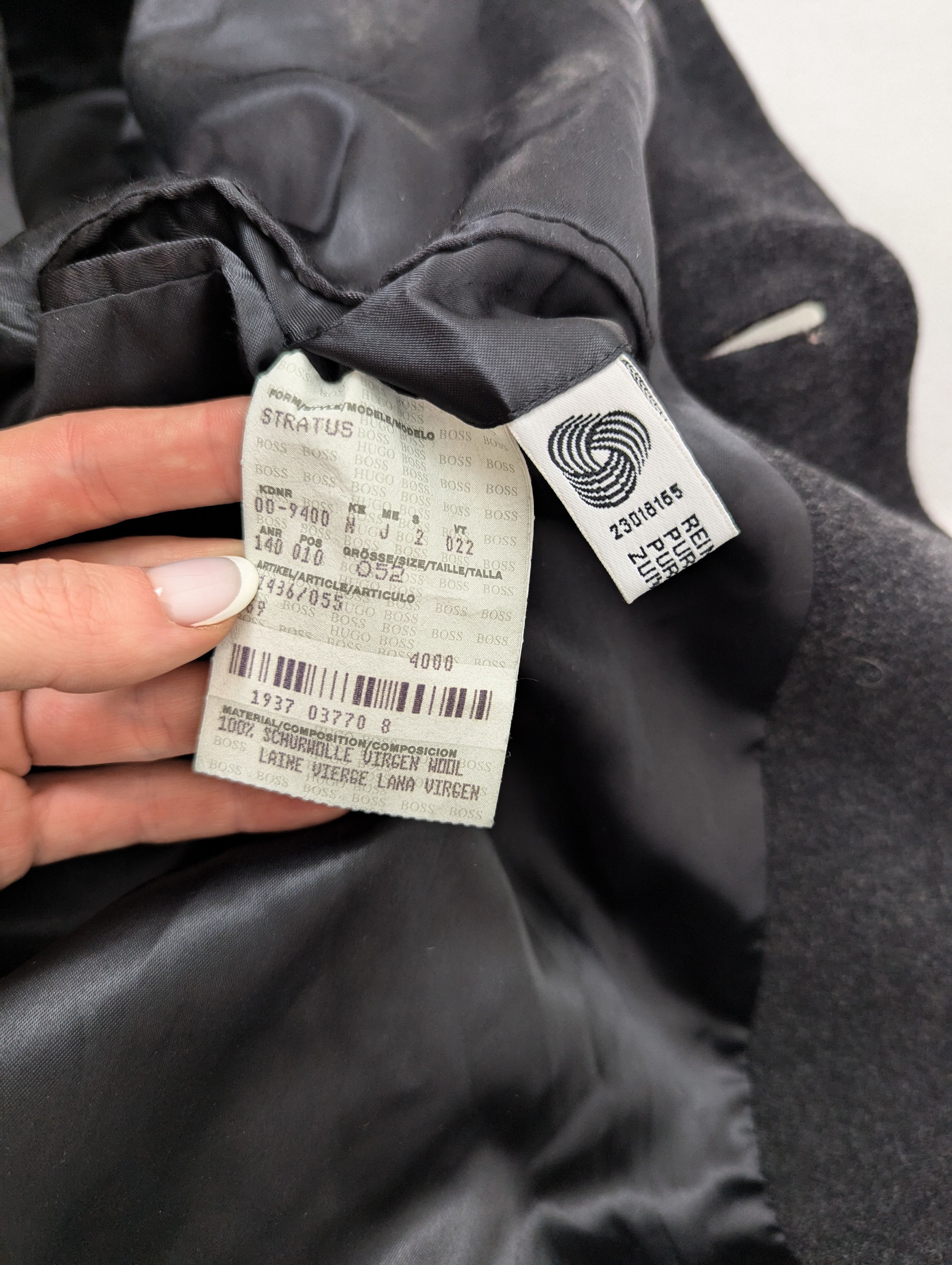 Hugo Boss Hugo Boss dark grey wool coat 52 Size US L / EU 52-54 / 3 - 5 Thumbnail