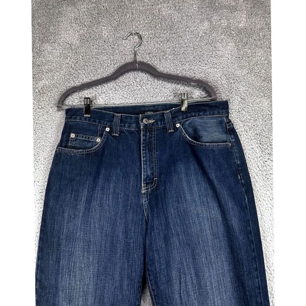 J.Crew J.CREW Jeans Womens 32 Blue Distressed Straight Leg Dark Washed Denim Casual Jeans Green? Size 24" / US 00 / IT 34 - 6 Thumbnail