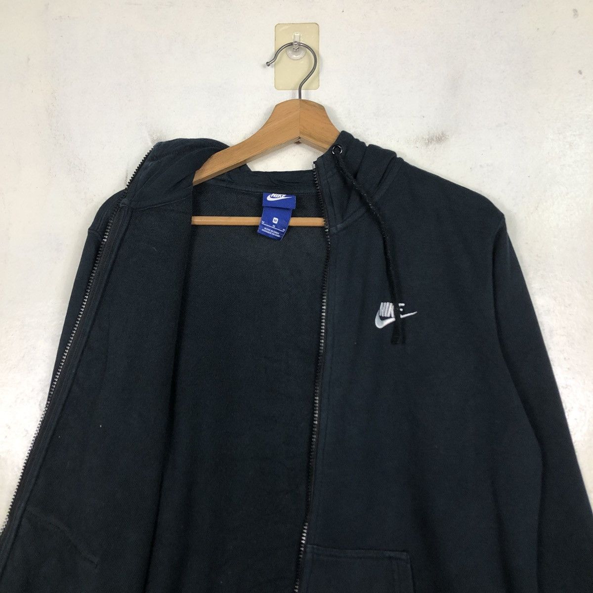 Nike 📌Rich Black Zipper Hoodie Jacket Nike Small Pony Size US M / EU 48-50 / 2 - 15 Thumbnail