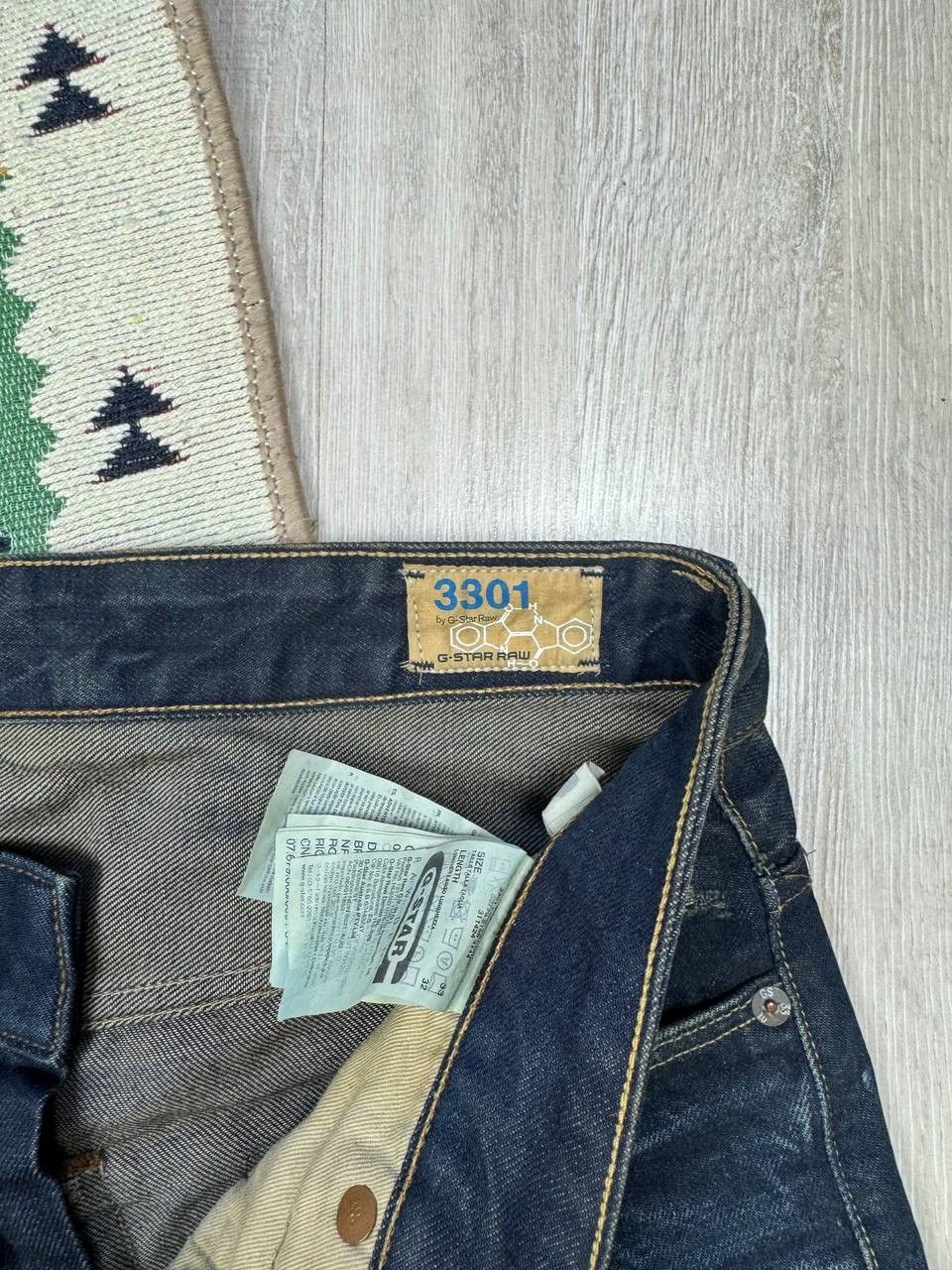 G-Star × Japanese Brand NEW!!! G Star 3301 Faded Distressed Rare Jeans Size US 33 - 8 Thumbnail
