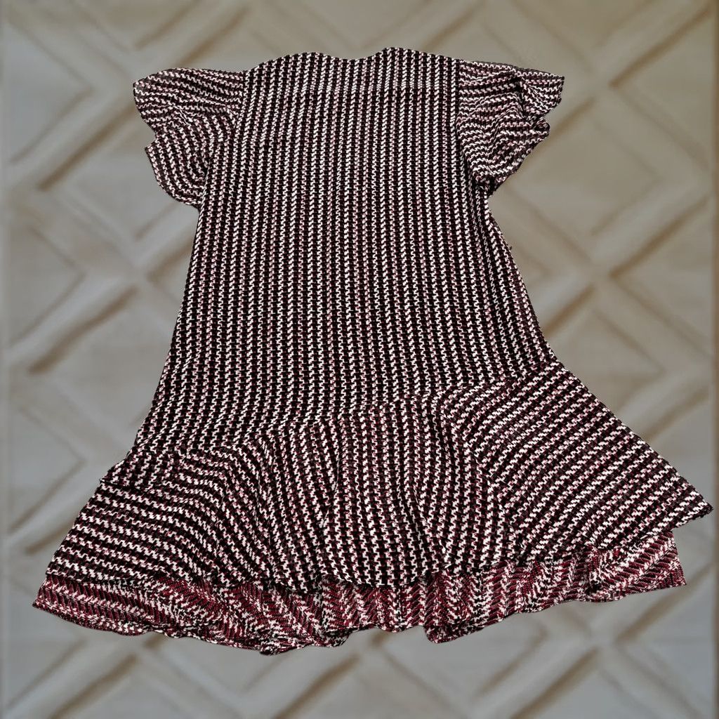 Reiss Reiss Anna Flutter Sleeve Flounce Mini Dress Womens 2 Multicolor Geometric Ruffle Shirt not applicable Size XS / US 0-2 / IT 36-38 - 1 Thumbnail