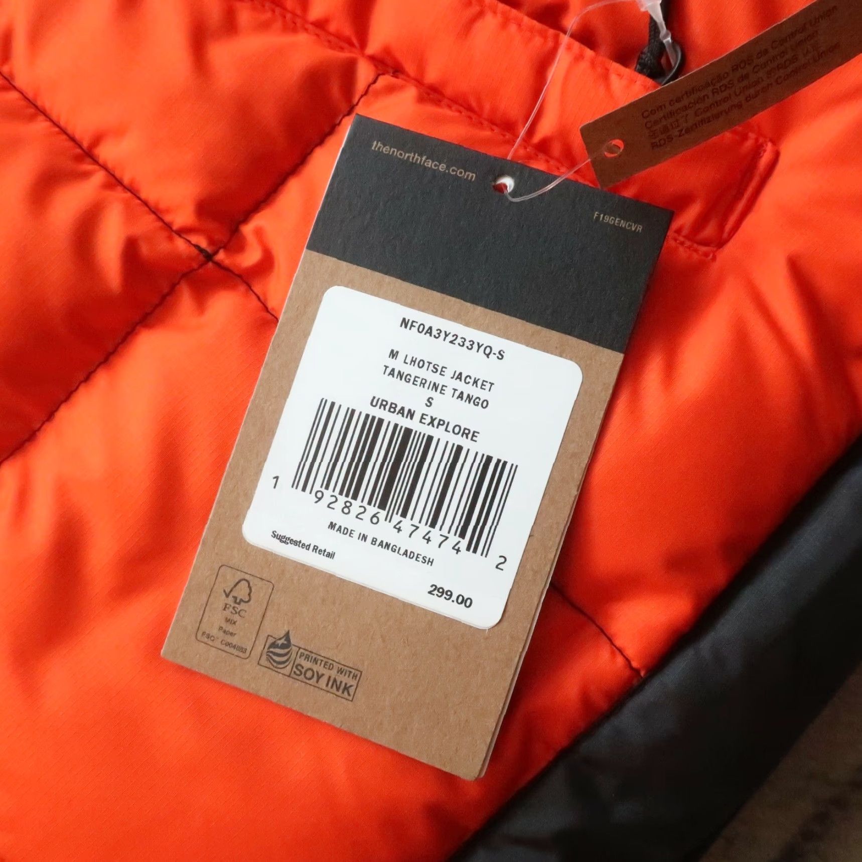 The North Face NEW North Face 700 Down Lhotse Puffer Jacket Size S Tangerine Orange Mens Jacket Small Tangerine / Black 90s? Size US S / EU 44-46 / 1 - 5 Thumbnail