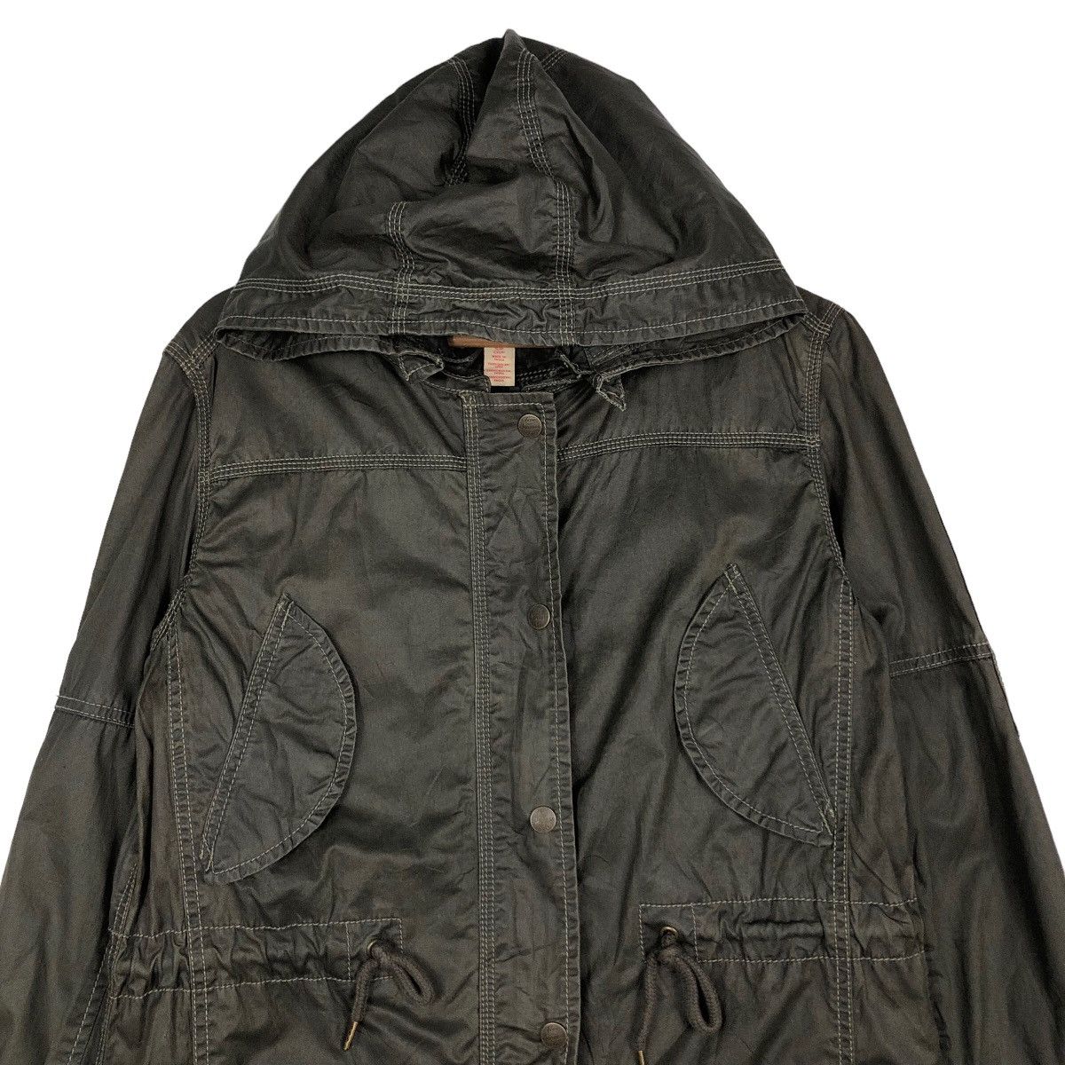 Japanese Brand 🔥Vintage Wax Fish Tail Parka Jacket Levi’s Biker Parachute Size US S / EU 44-46 / 1 - 3 Thumbnail