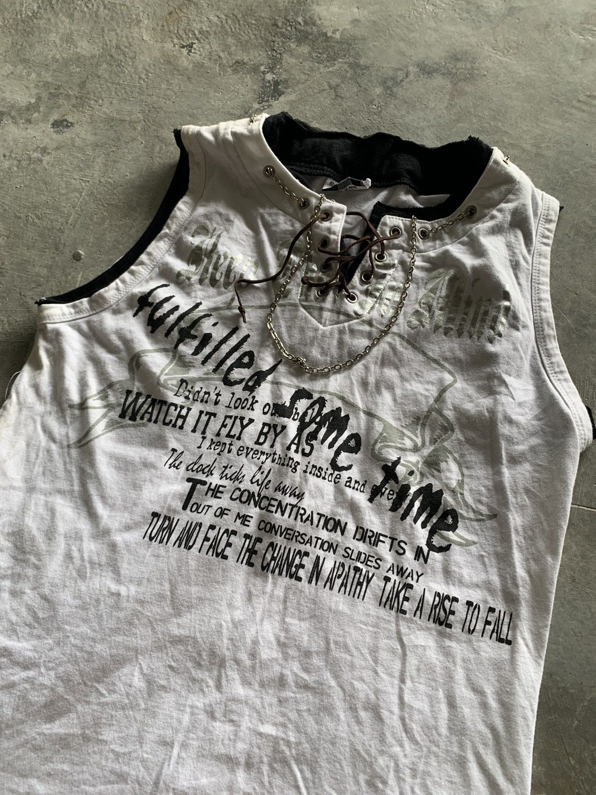Hysteric Glamour crazy y2k poem euphuistic punk style chain collar design Size US M / EU 48-50 / 2 - 9 Thumbnail
