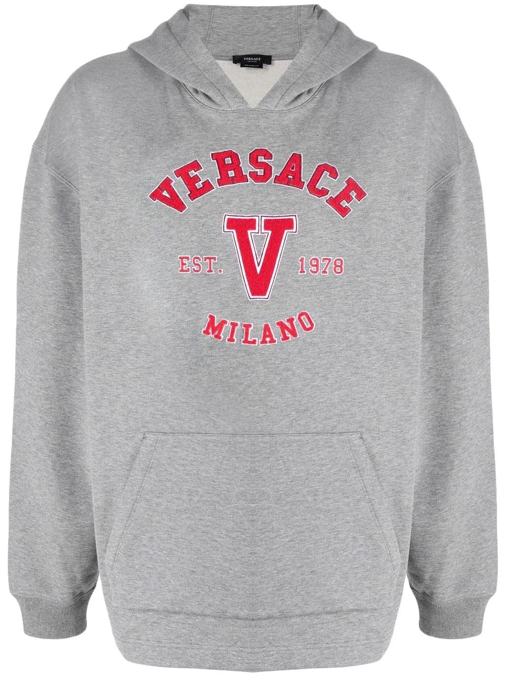 Versace o1y0525 Logo Hoodie in Grey Size US XS / EU 42 / 0 - 1 Thumbnail
