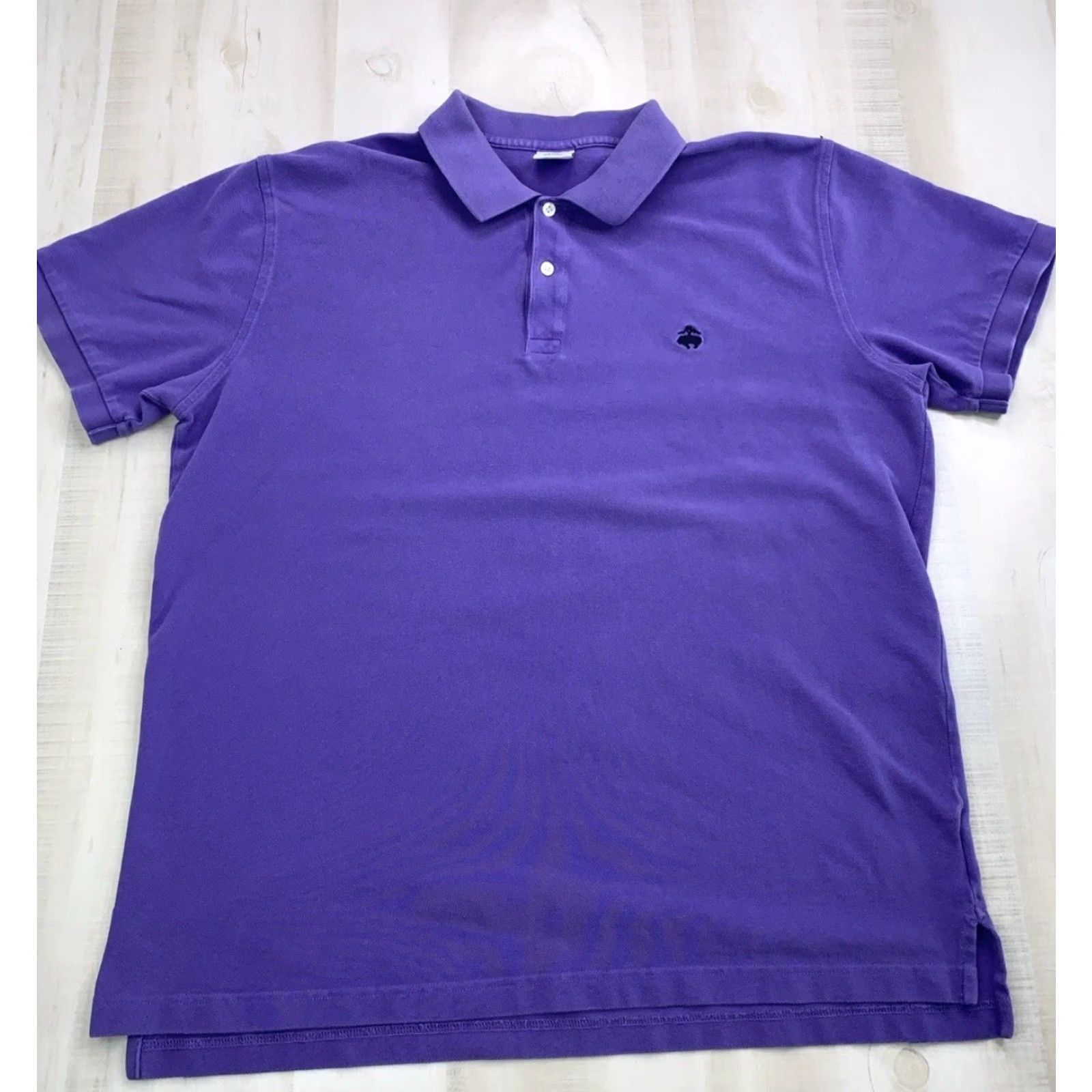 Brooks Brothers VINTAGE Brooks Brothers 346 Slim Fit Cotton Purple Polo Shirt Mens XXL Size US XXL / EU 58 / 5 - 2 Thumbnail