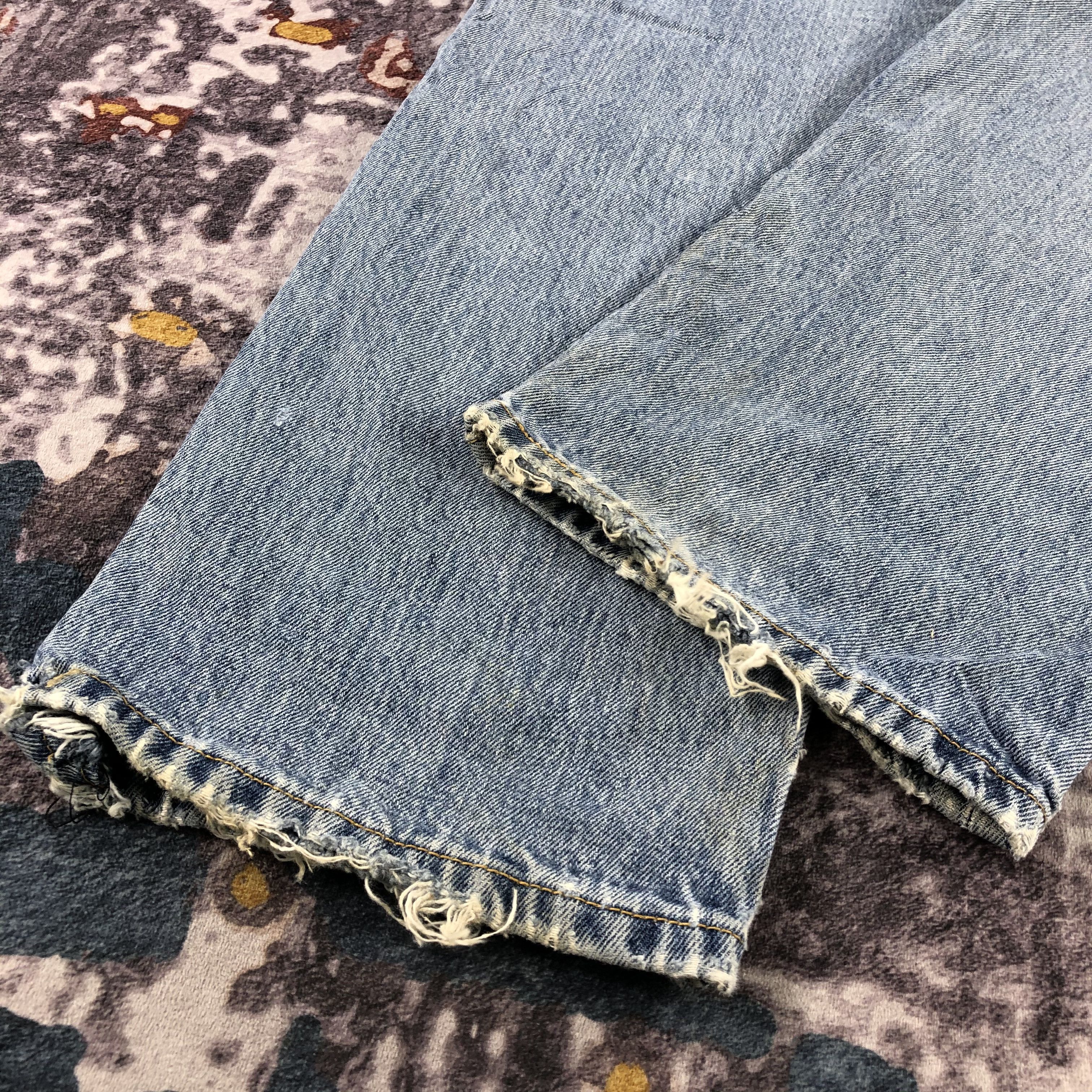 Levi's Vintage Blue Wash Levis 501 Jeans-JM2999 Size US 34 / EU 50 - 4 Thumbnail