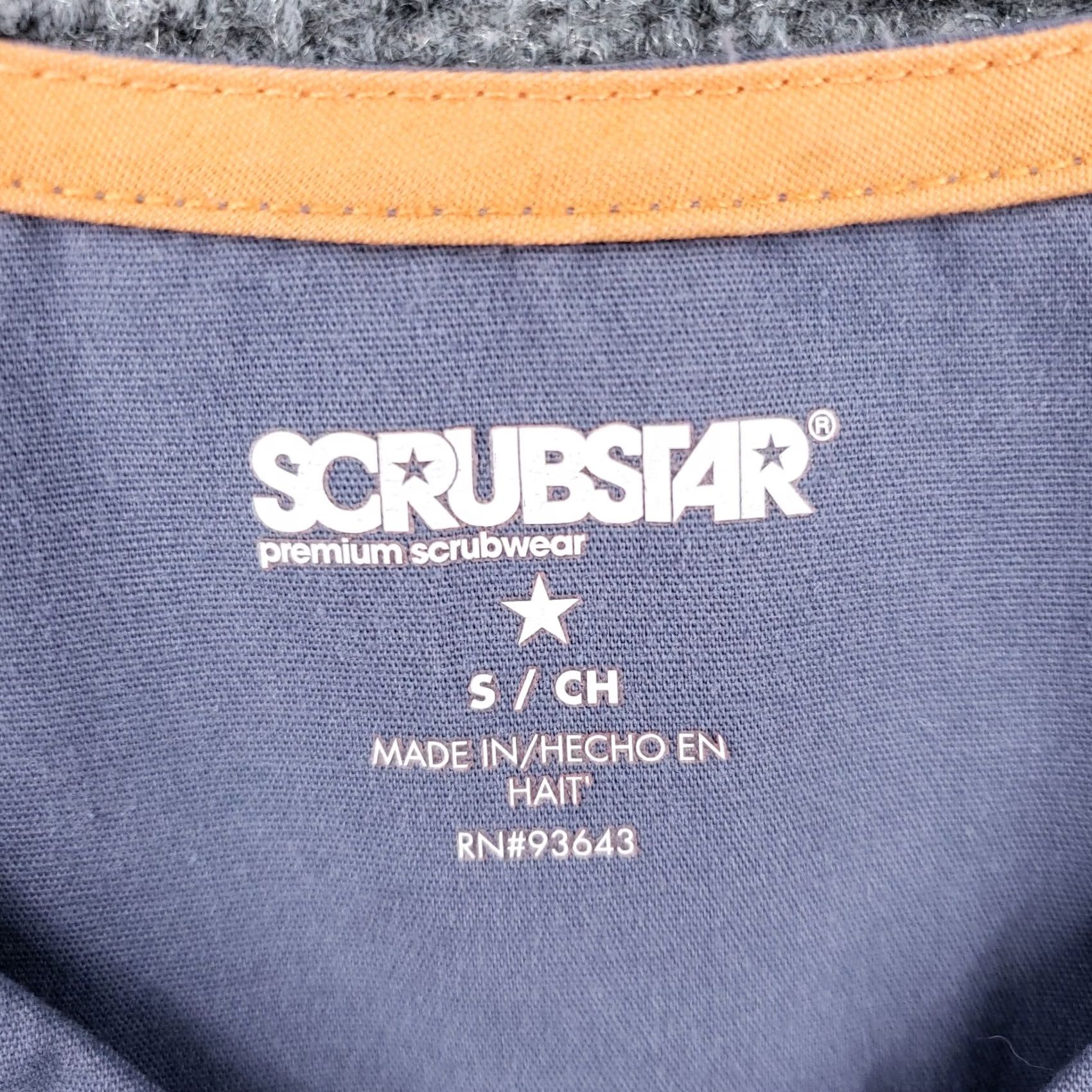Vintage Scrubstar Scrub Top Womens S Small Gray Medical Premium Scrubwear Short Sleeves Size S / US 4 / IT 40 - 3 Thumbnail