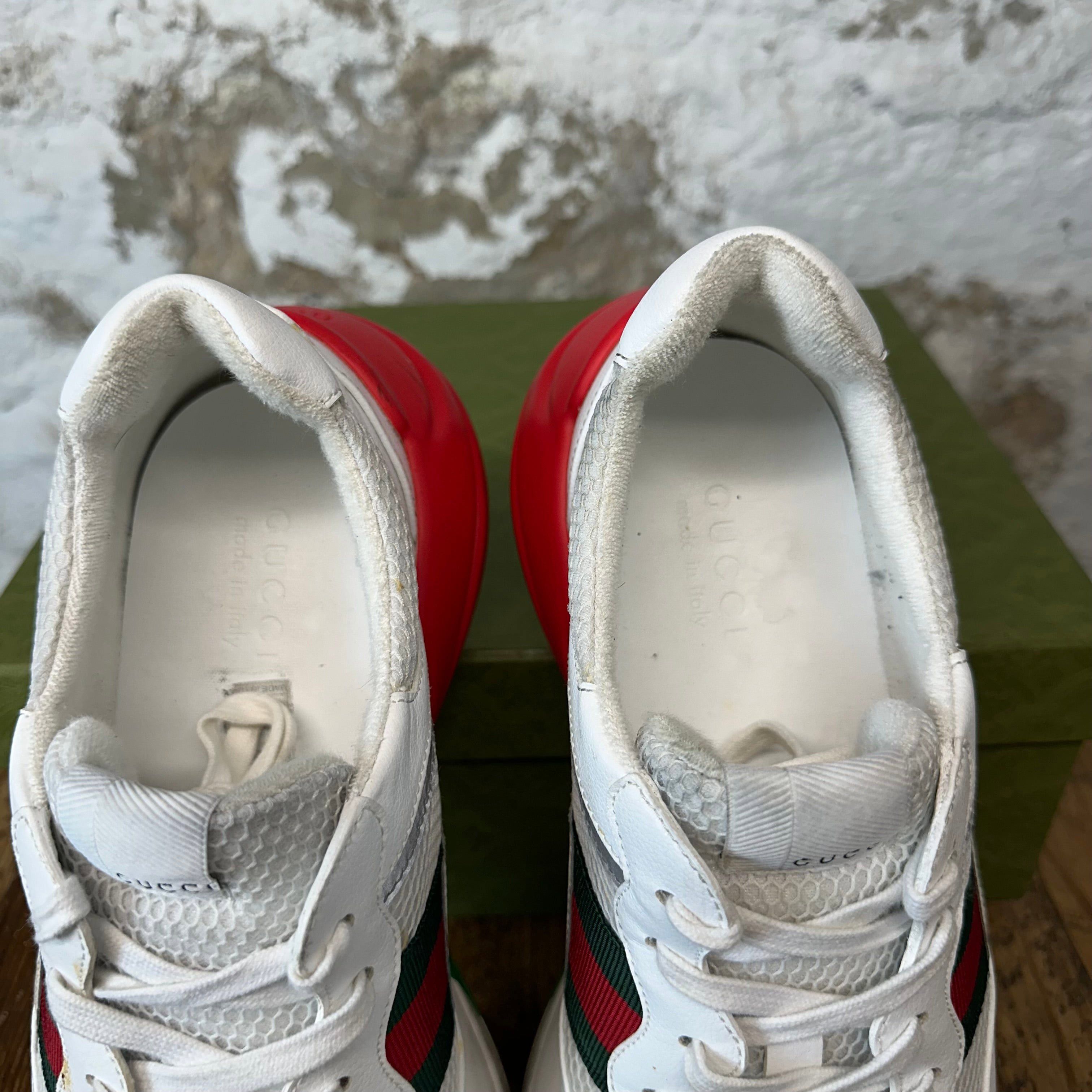 Gucci Gucci Rhyton White Red Green Sneaker Sz 12 Size US 12 / EU 45 - 4 Thumbnail