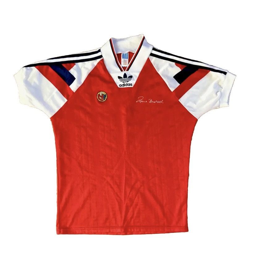 image of Adidas Norway National Team Jersey Retro Vintage Sz: S in Red, Men's (Size Small)