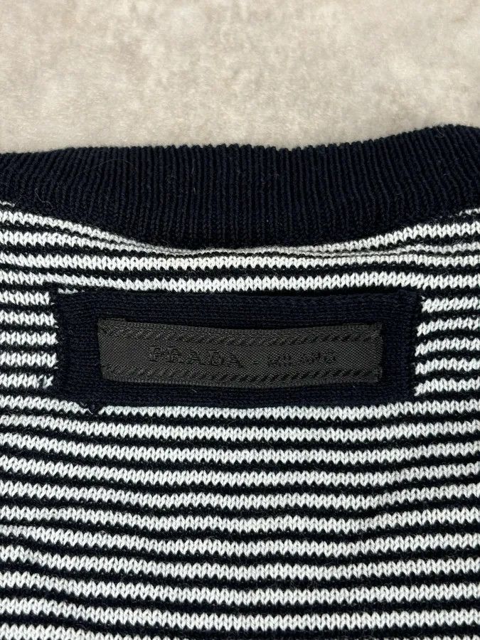 Prada SS2012 Prada Black Stipes Sweater Size US S / EU 44-46 / 1 - 9 Thumbnail