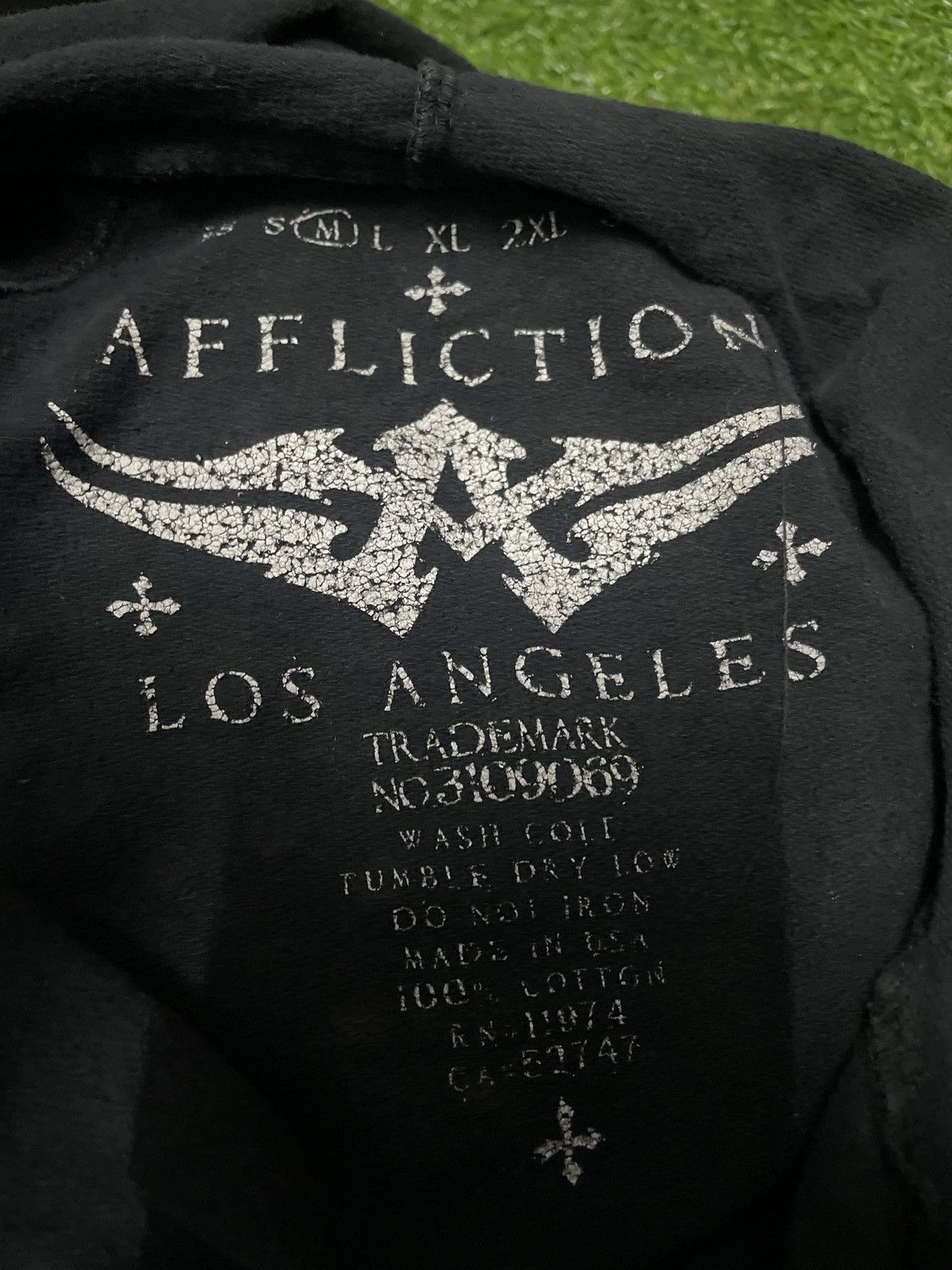 Affliction Vintage AFFLICTION ANGELS WING MOTIVE HOODED Size US M / EU 48-50 / 2 - 10 Thumbnail