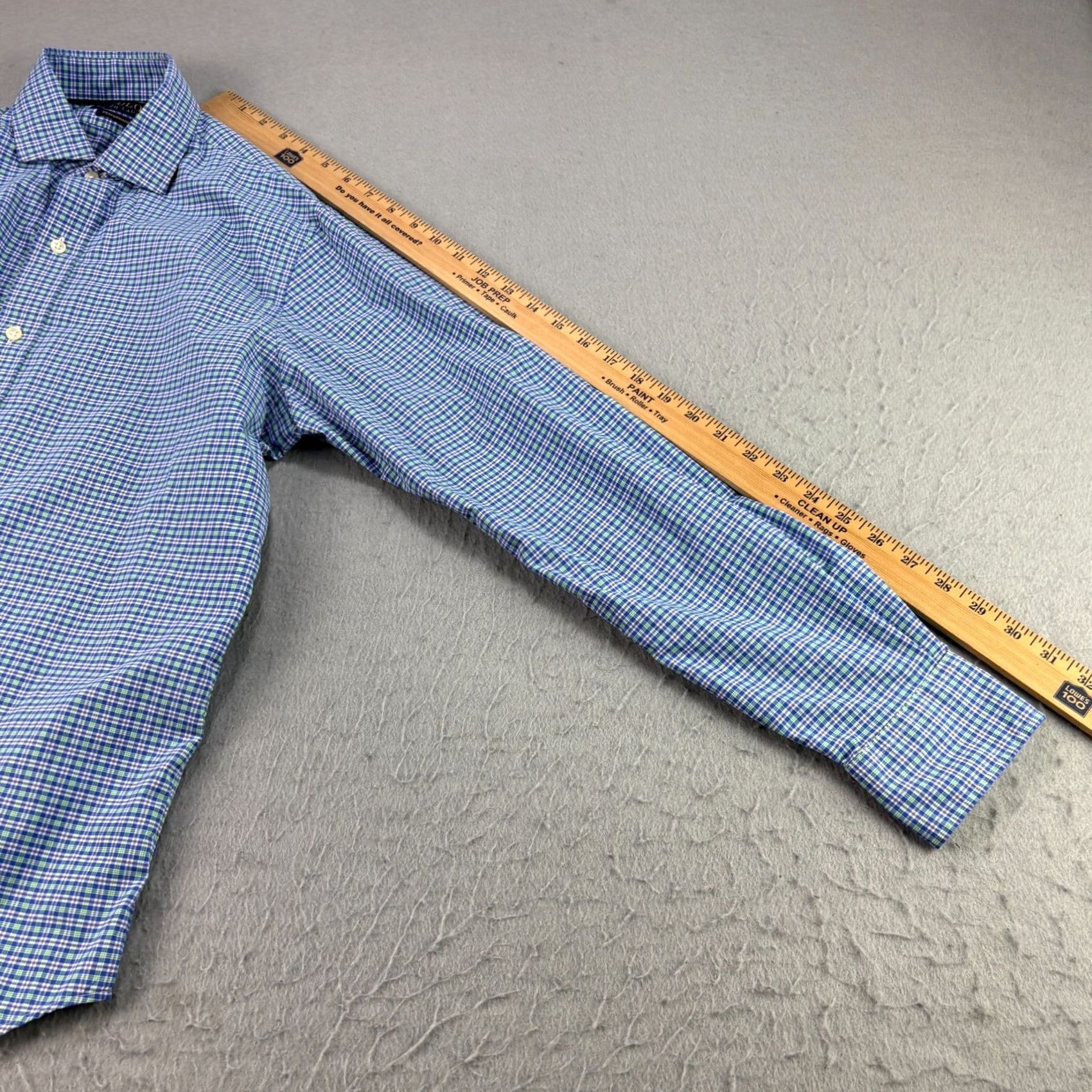 Polo Ralph Lauren Polo Ralph Lauren Performance Shirt Mens M Blue Plaid Button-Up Stretch Shirt Size US M / EU 48-50 / 2 - 7 Thumbnail