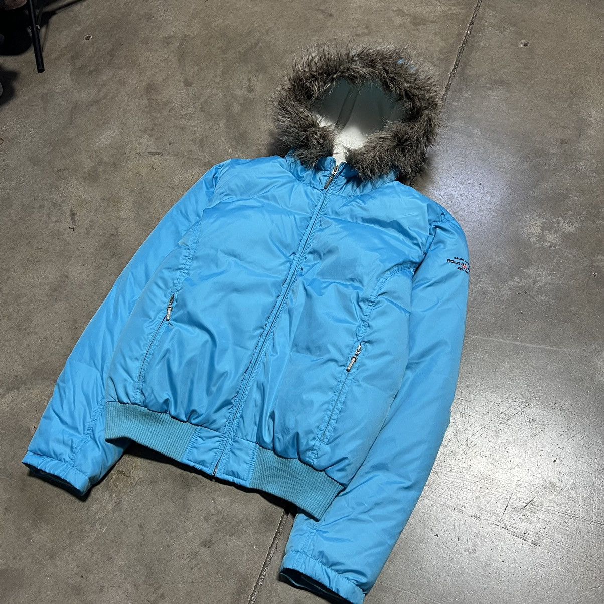 Polo Ralph Lauren Vintage Polo Ralph Lauren Puffer Jacket Fur Hood Down Filled Size L / US 10 / IT 46 - 2 Thumbnail
