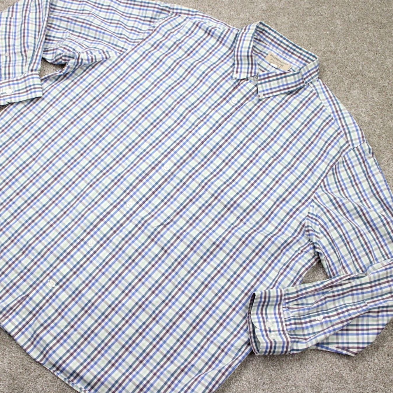 Vintage Duluth Shirt Adult 3XL Blues/White/Green Relaxed Fit L/S Button-Up Check Cotton Duluth Trading Co Mens 3XL XXXL Size US XXL / EU 58 / 5 - 3 Thumbnail