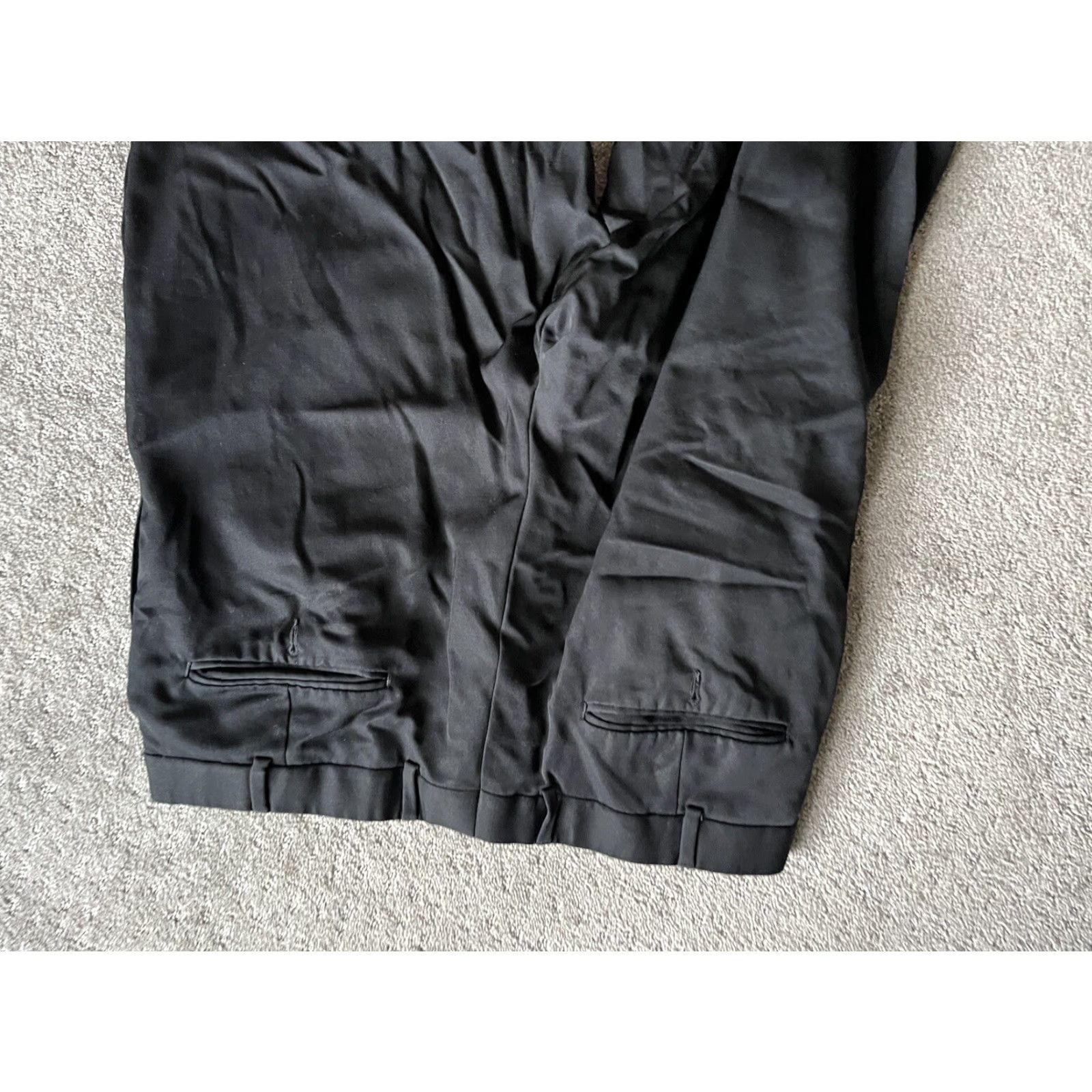Brooks Brothers Brooks Brothers Wool Dress Pants Mens 34x29 Pleated Cuffed Black Classic Modern Size US 34 / EU 50 - 4 Thumbnail