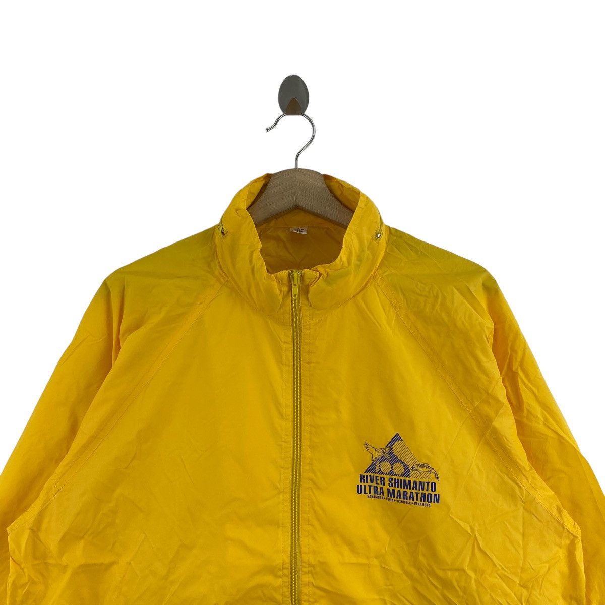 Japanese Brand RIVER SHIMANTO Ultra Marathon Japan Yellow Coach Jacket Size US L / EU 52-54 / 3 - 2 Thumbnail