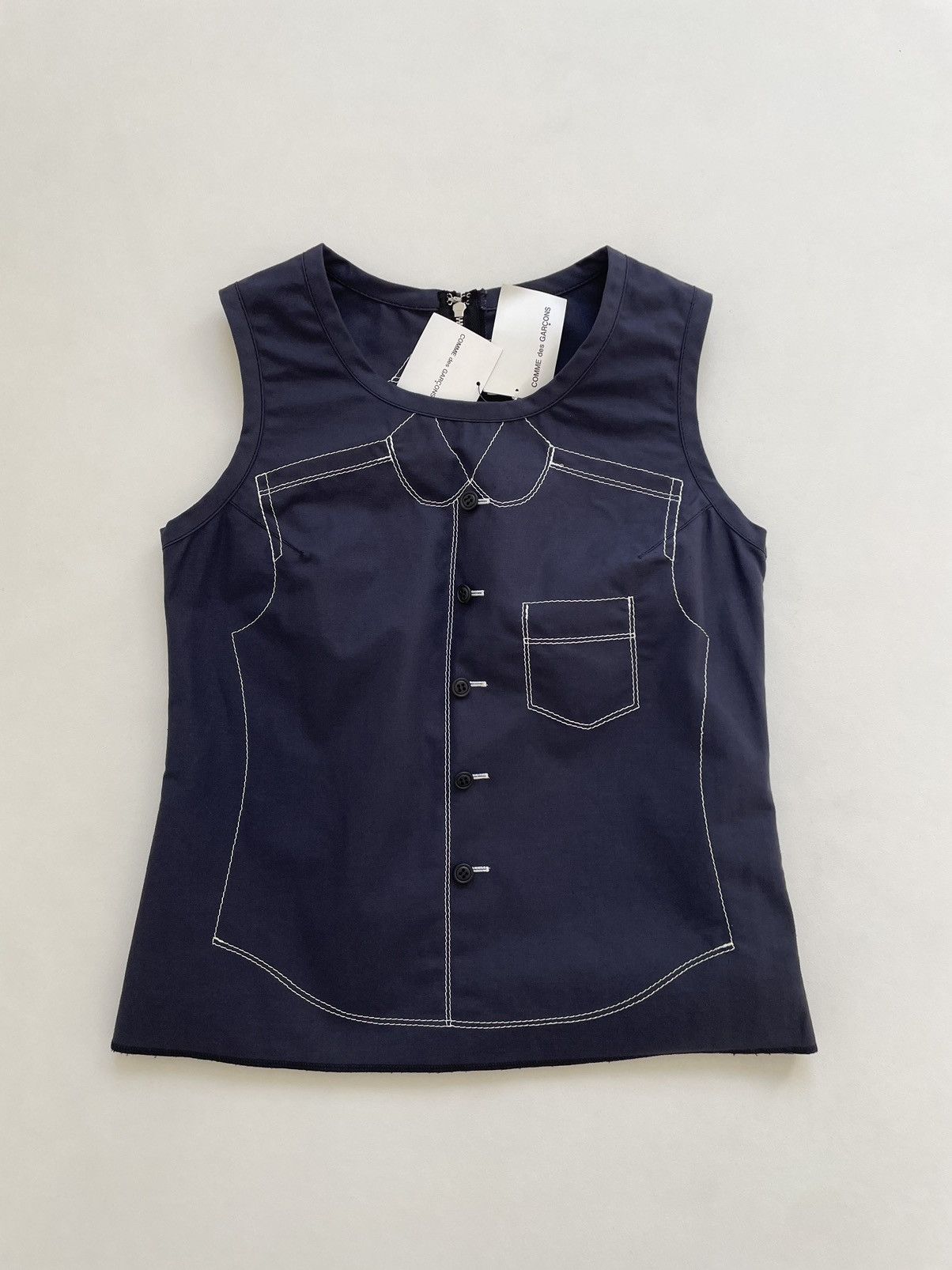 Comme des Garcons S/S 10 ‘Shirt Illusion’ Blouse Top Size S / US 4 / IT 40 - 19 Thumbnail