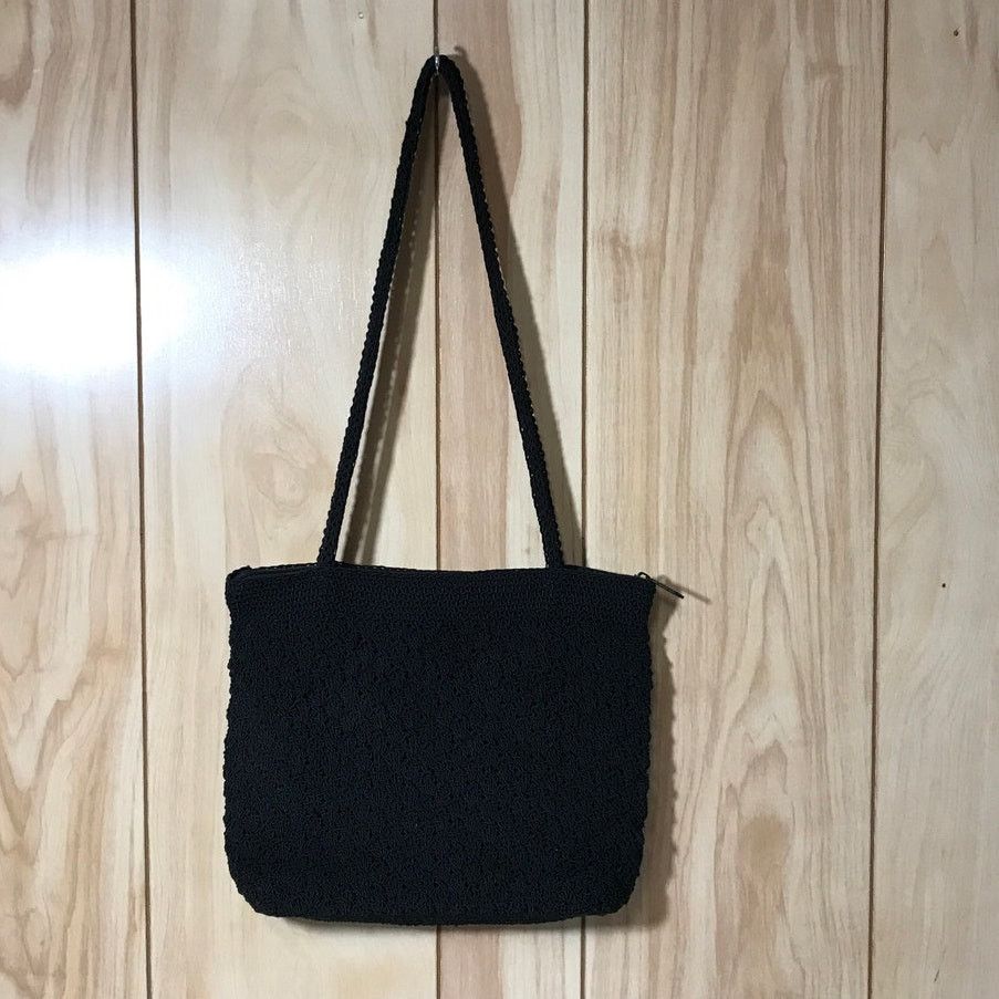 Other Chateau Vintage Black Knitted Satchel Bag Size ONE SIZE - 1 Thumbnail