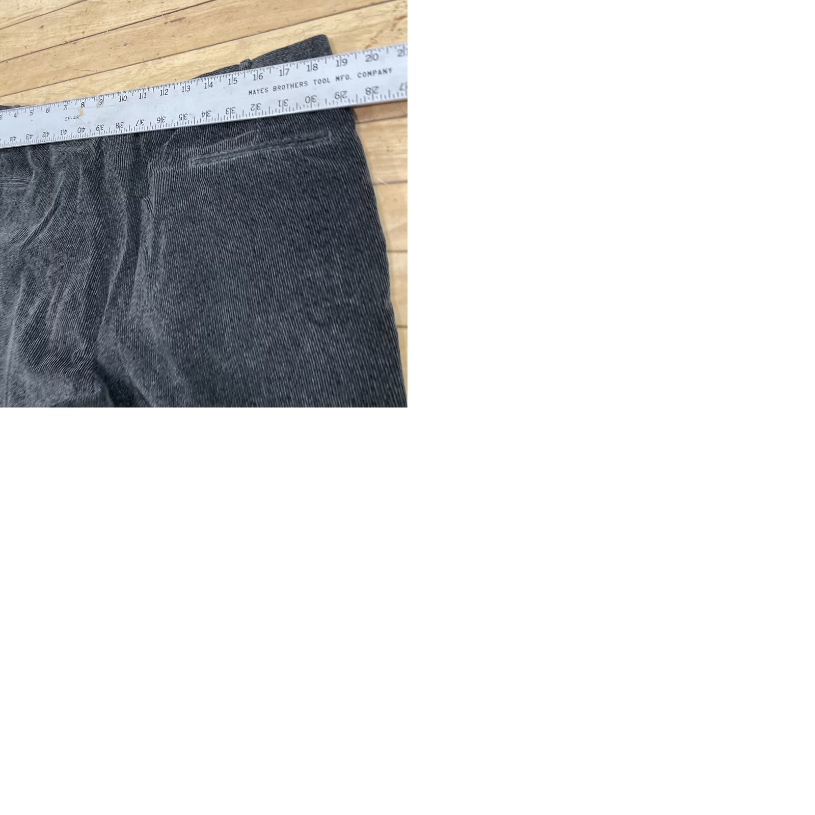 Vintage VINTAGE LINEA NATURALE Pleated Corduroy Pants Men 36x32 Charcoal Gray 90s Wale Jeans Pants Mens Size US 36 / EU 52 - 11 Thumbnail