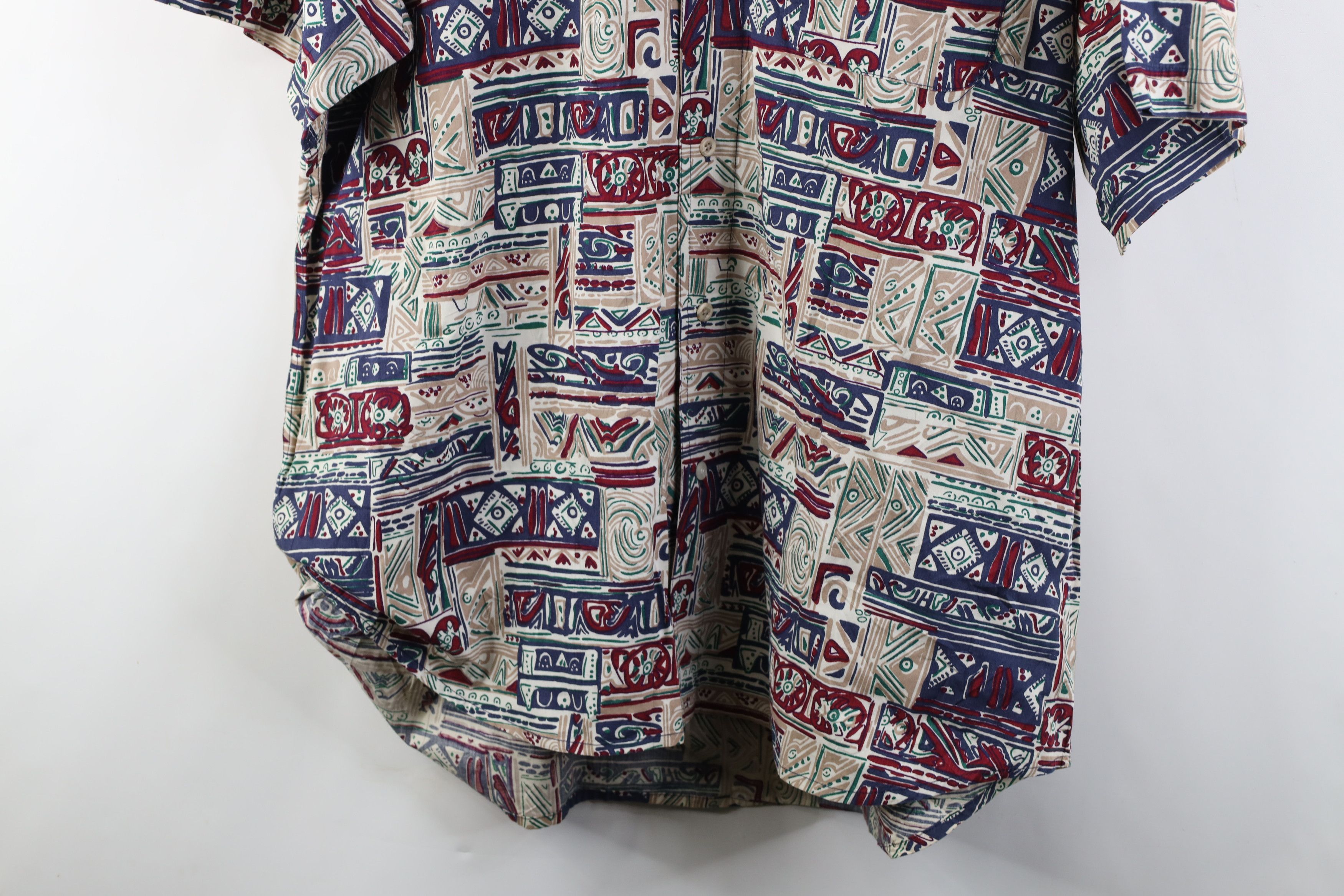 Vintage Vintage 90s Streetwear Short Sleeve Collared Button Shirt Size US XL / EU 56 / 4 - 3 Thumbnail