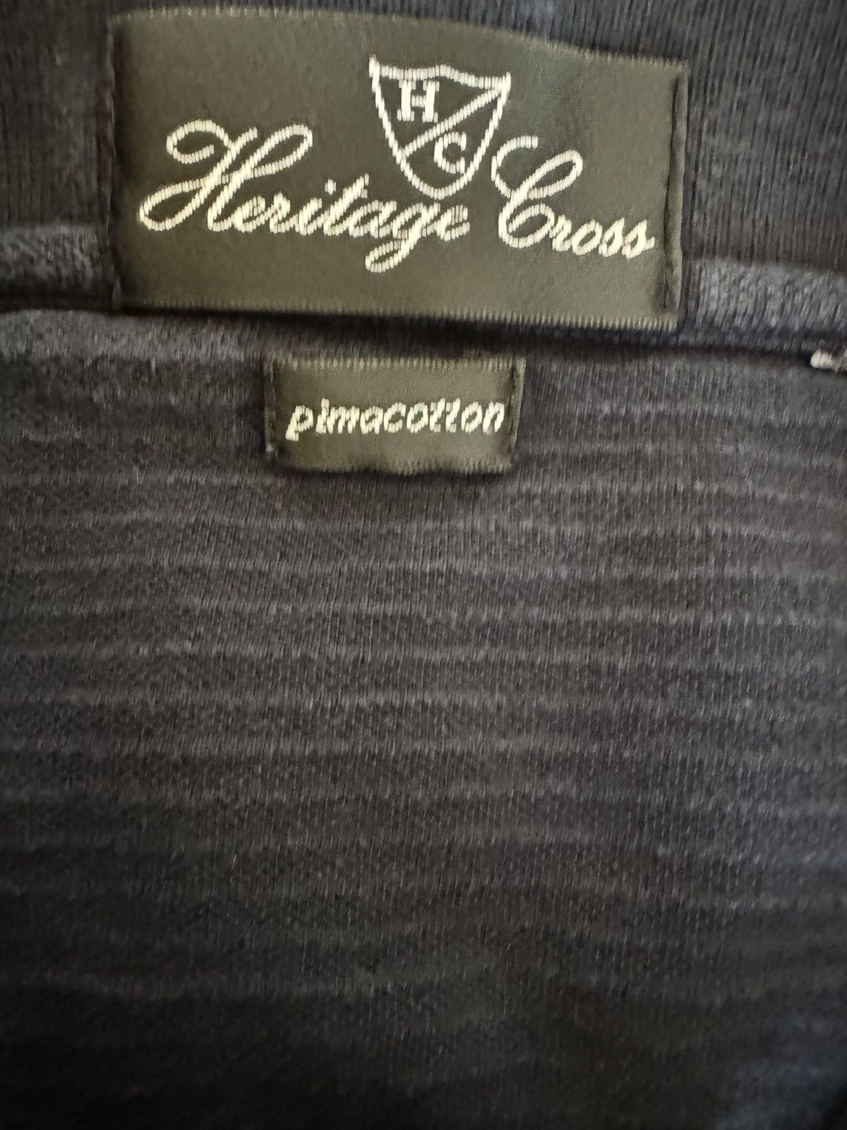 Vintage Heritage Cross Pima cotton men’s navy blue polo shirt NMMI Size US L / EU 52-54 / 3 - 3 Thumbnail