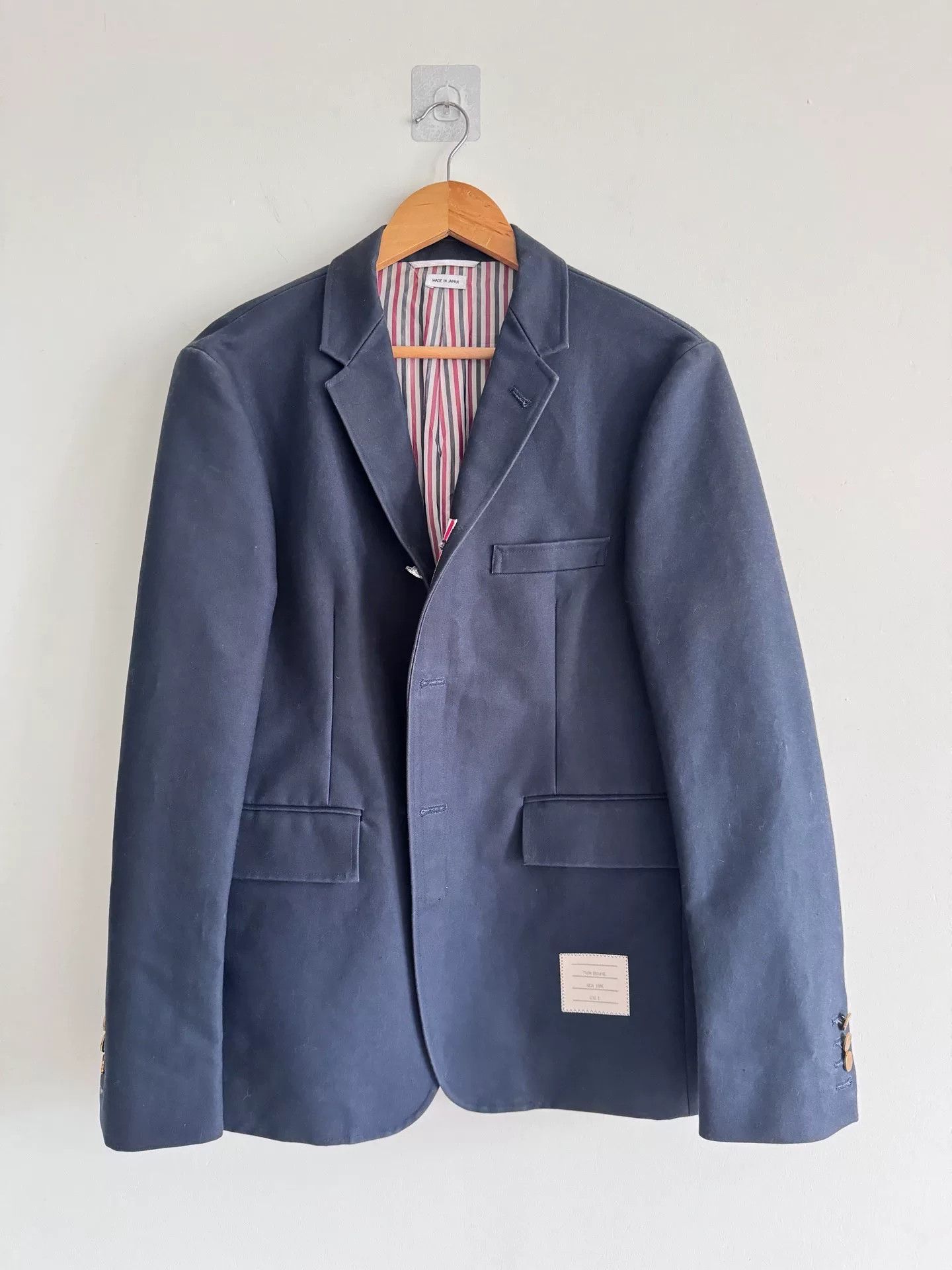 Thom Browne thom browne navy suit jacket size 1 Size US M / EU 48-50 / 2 - 1 Thumbnail