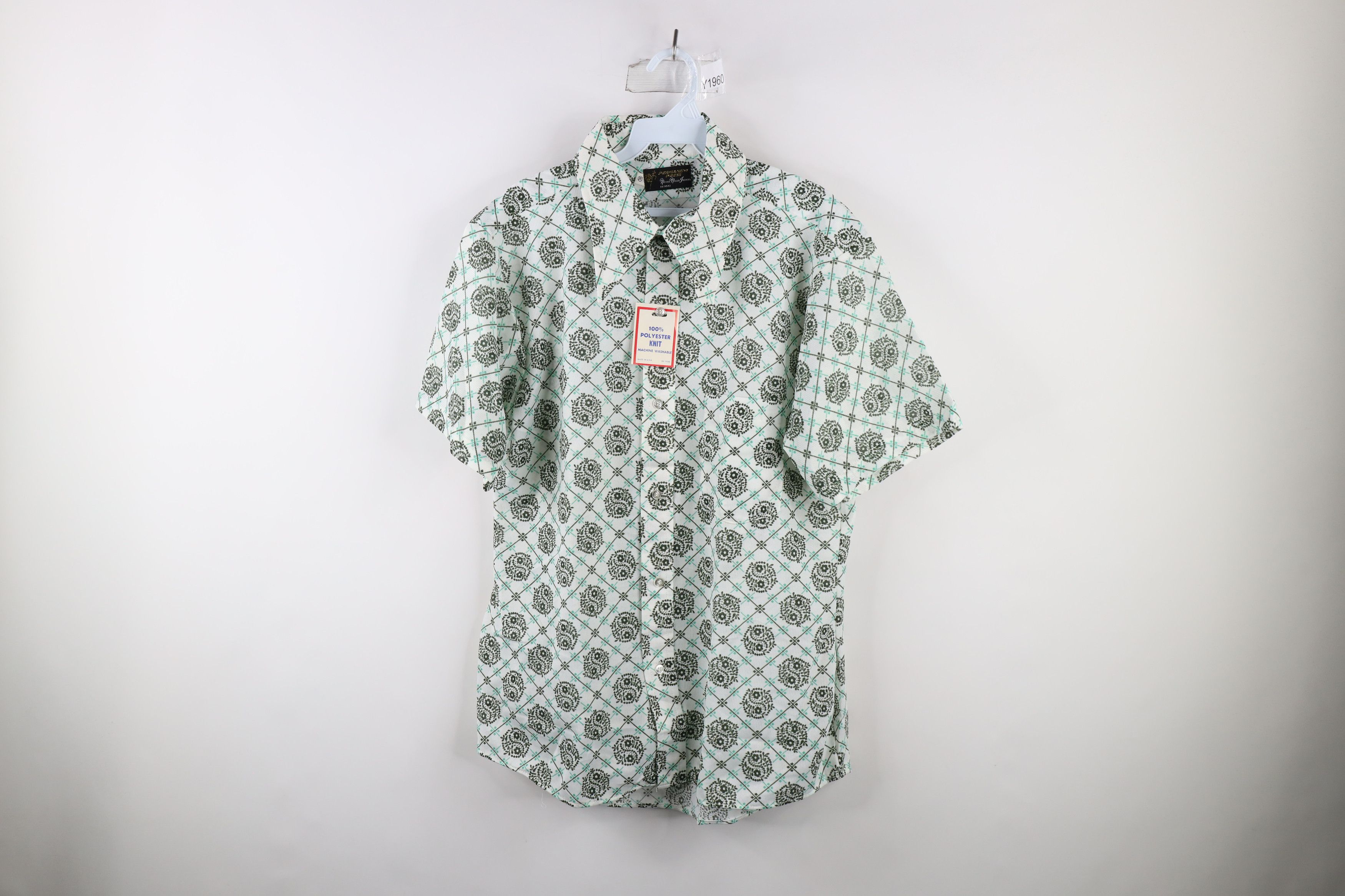 image of Deadstock Vintage 50S 60S Knit Short Sleeve Button Shirt Usa, Men's (Size XL)