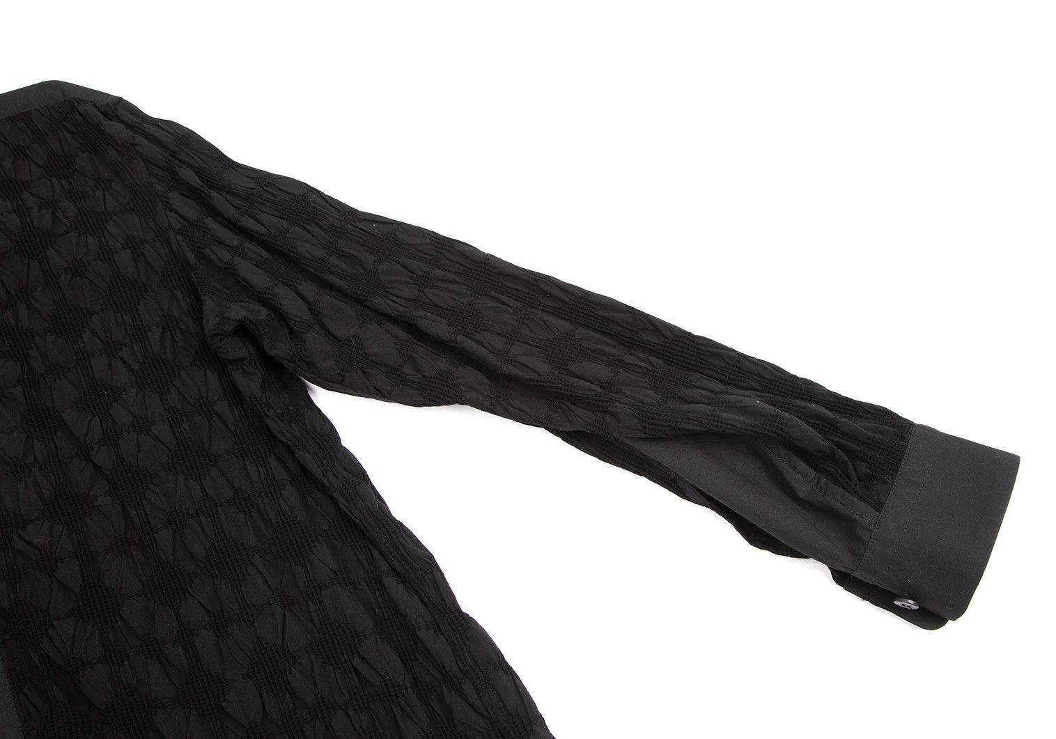 Issey Miyake Waffle Jacquard Shirt in Black Size 3 Size US L / EU 52-54 / 3 - 5 Thumbnail